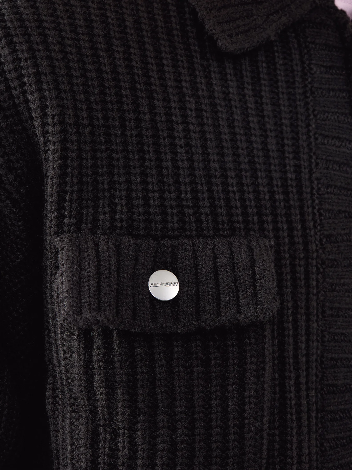 Chore Knit Jacket Black - Image 3