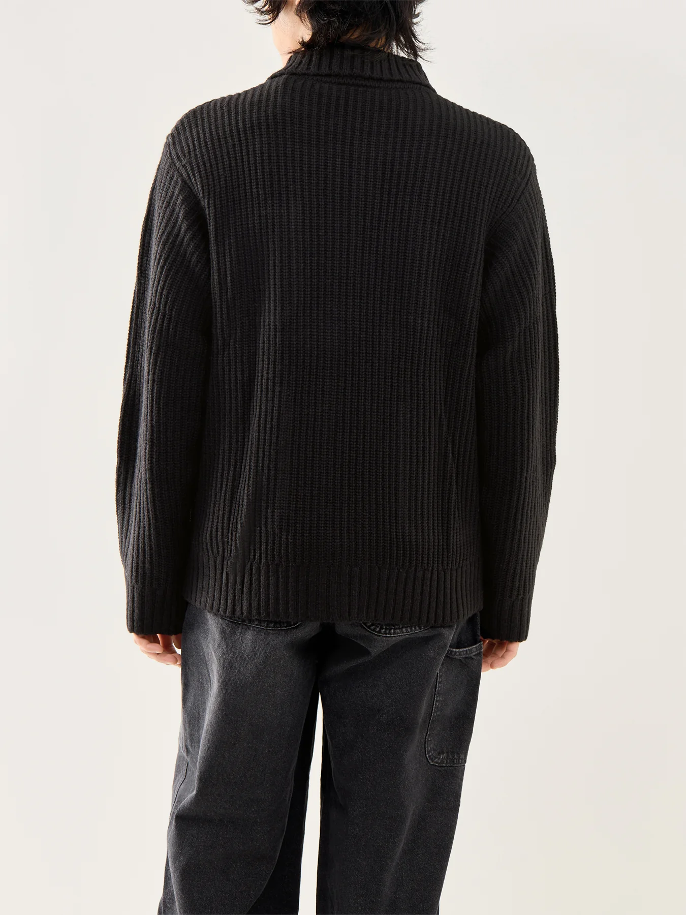 Chore Knit Jacket Black - Image 5