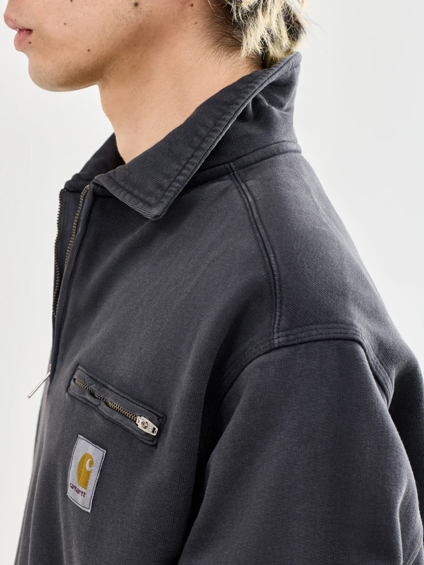 Half Zip Sweatshirt Black - Image 3
