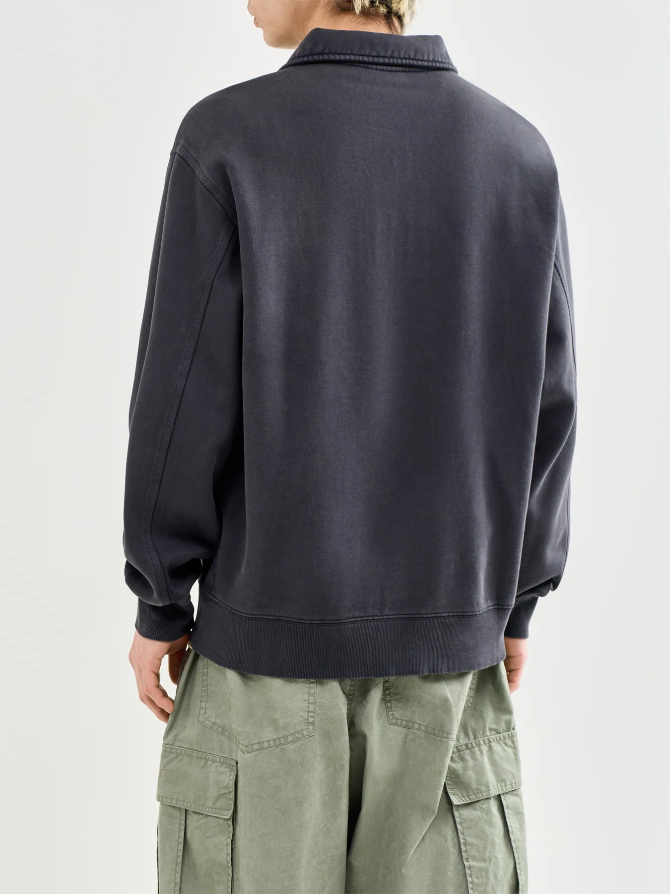 Half Zip Sweatshirt Black - Image 5