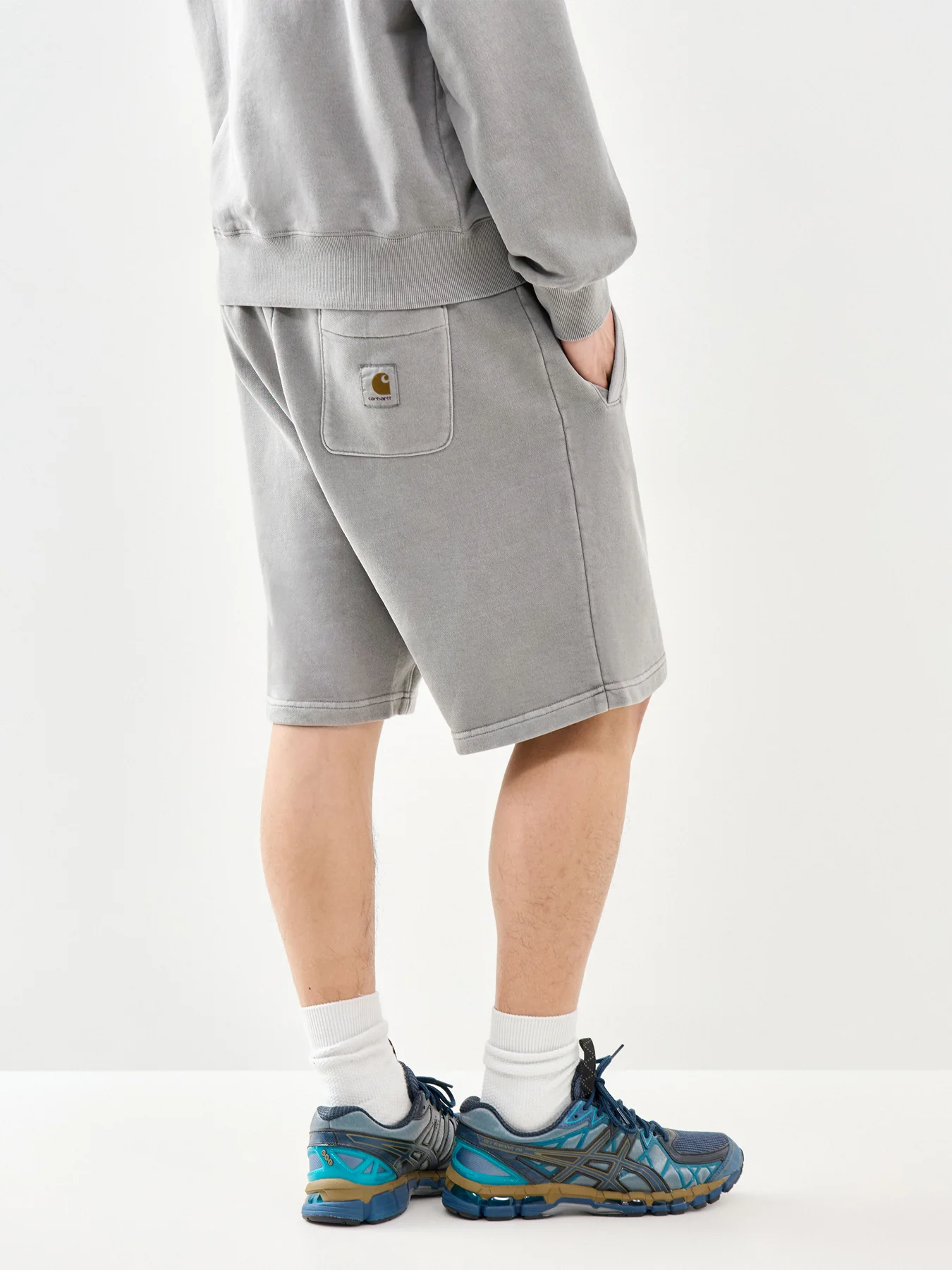 Nelson Sweat Shorts Grey - Image 5