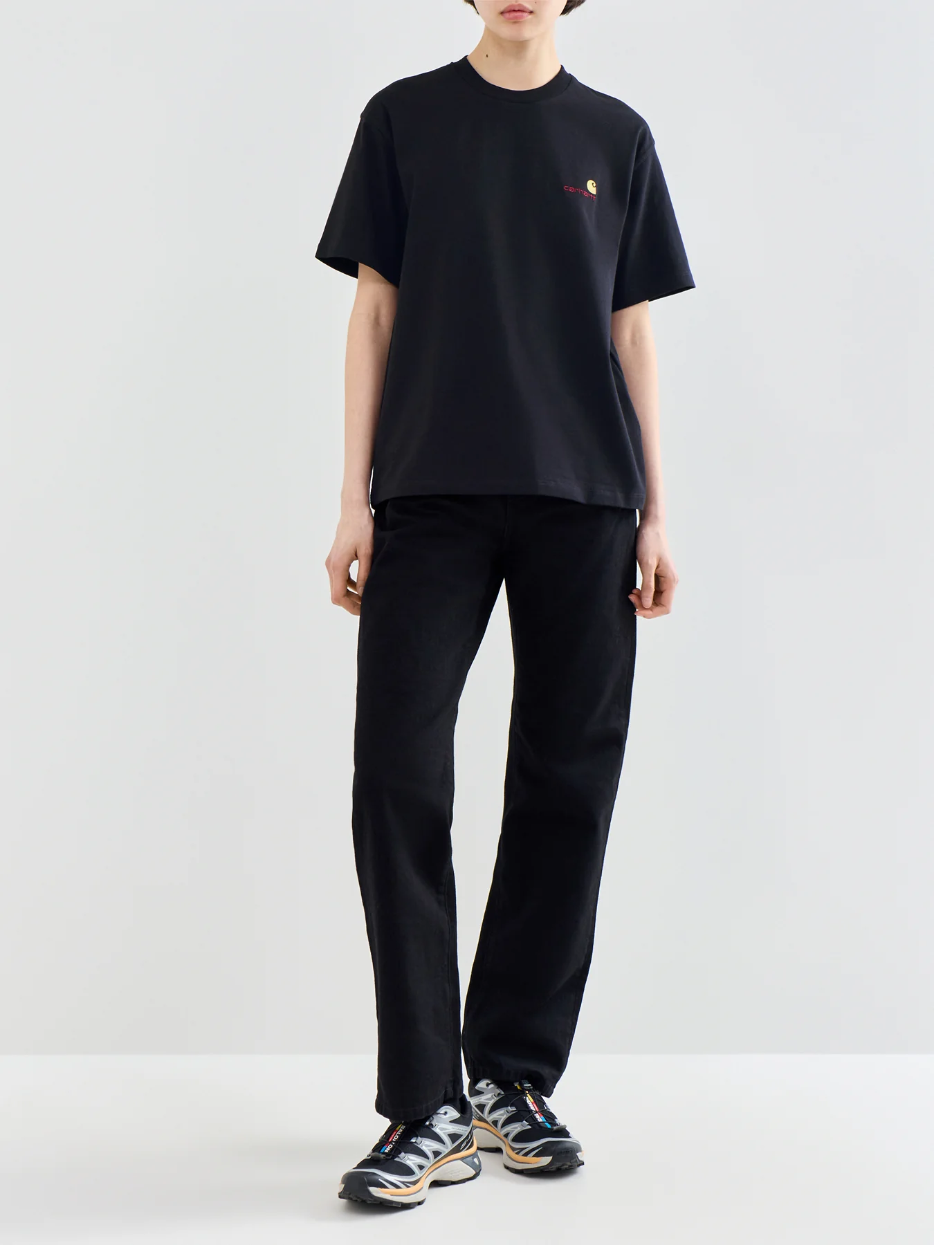 American Script T Shirt Black - Image 2