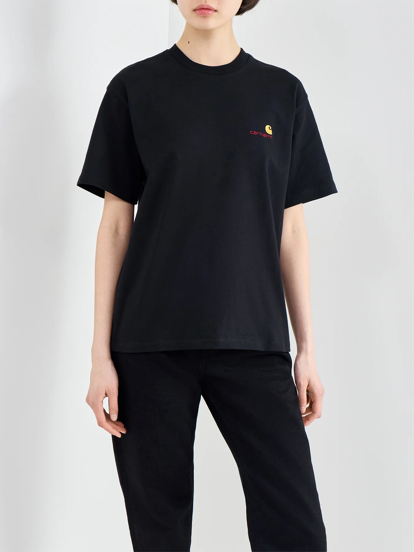 American Script T Shirt Black - Image 4