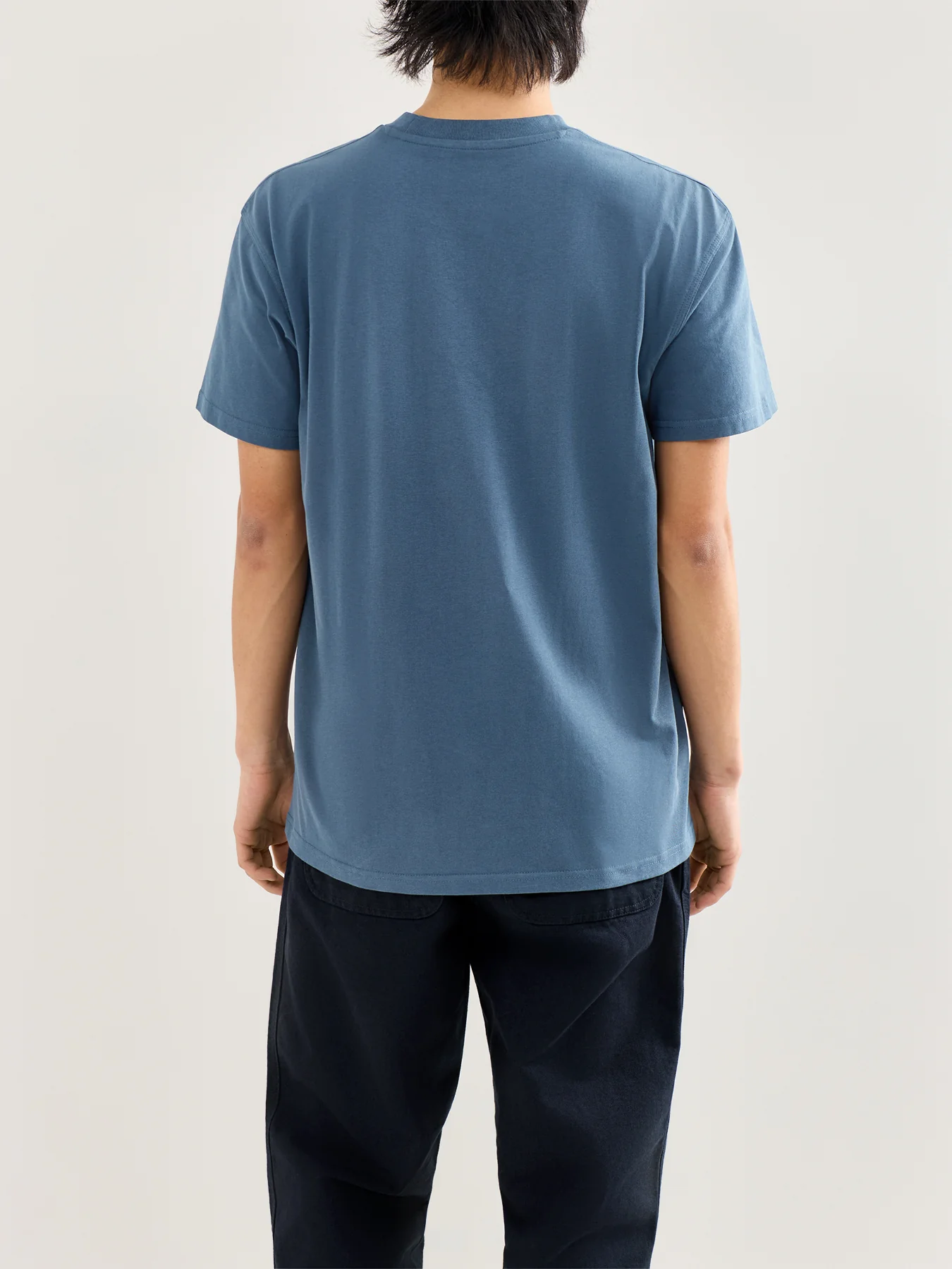 American Script Short Sleeve T-Shirt Blue - Image 5