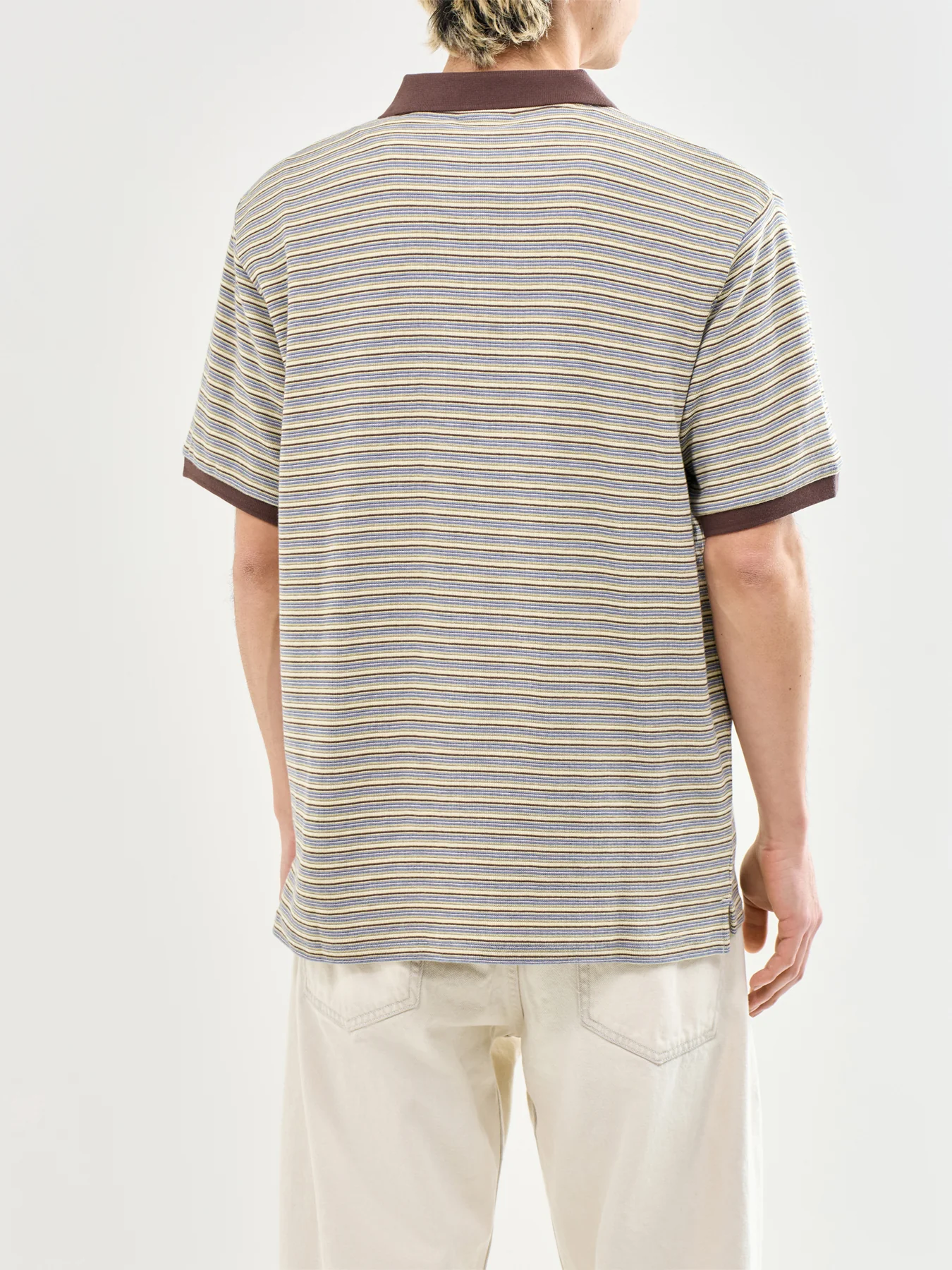 Dion Stripe Polo Shirt - Image 4