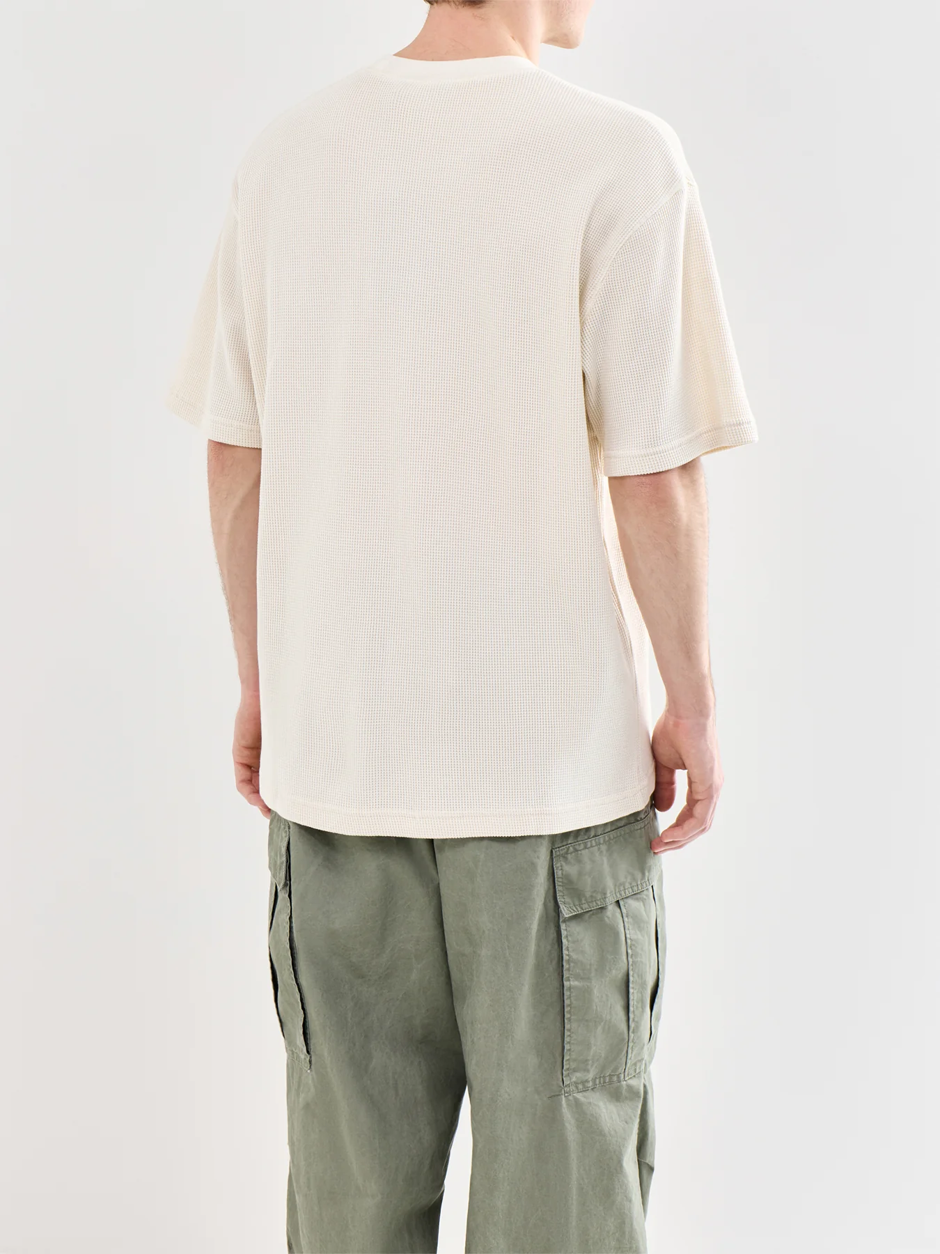 Nelson Waffle T-Shirt Beige - Image 5