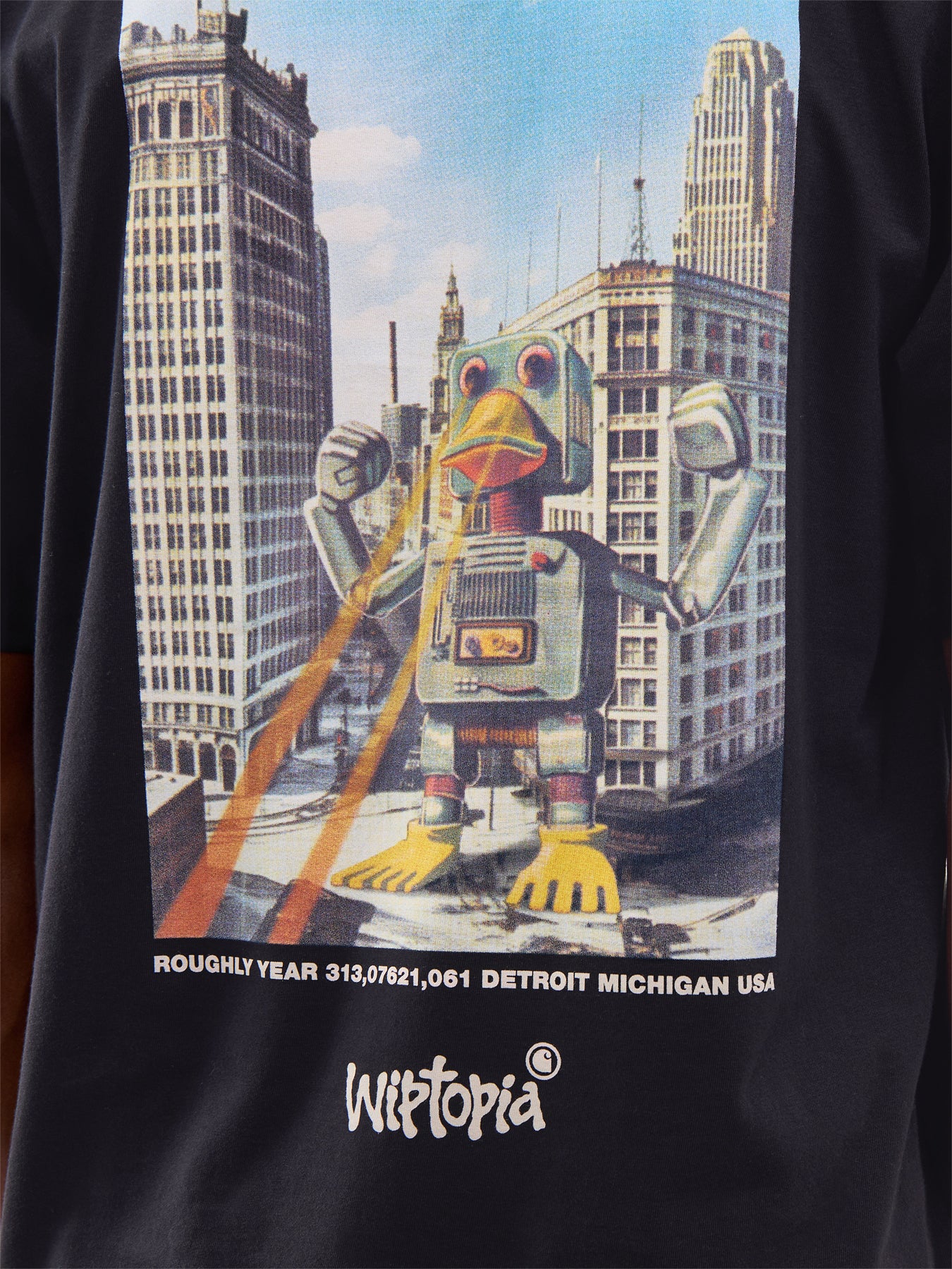 Short Sleeve Wiptopia T-Shirt Black - Image 3