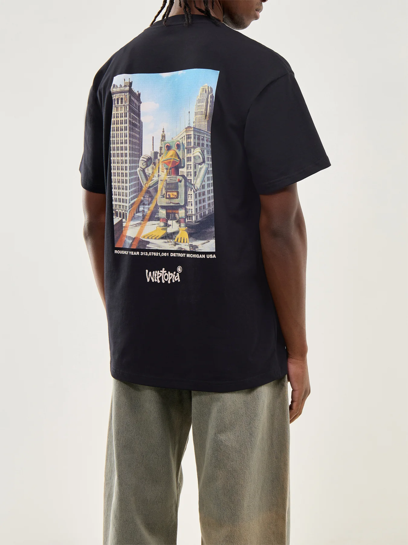 Short Sleeve Wiptopia T-Shirt Black - Image 5