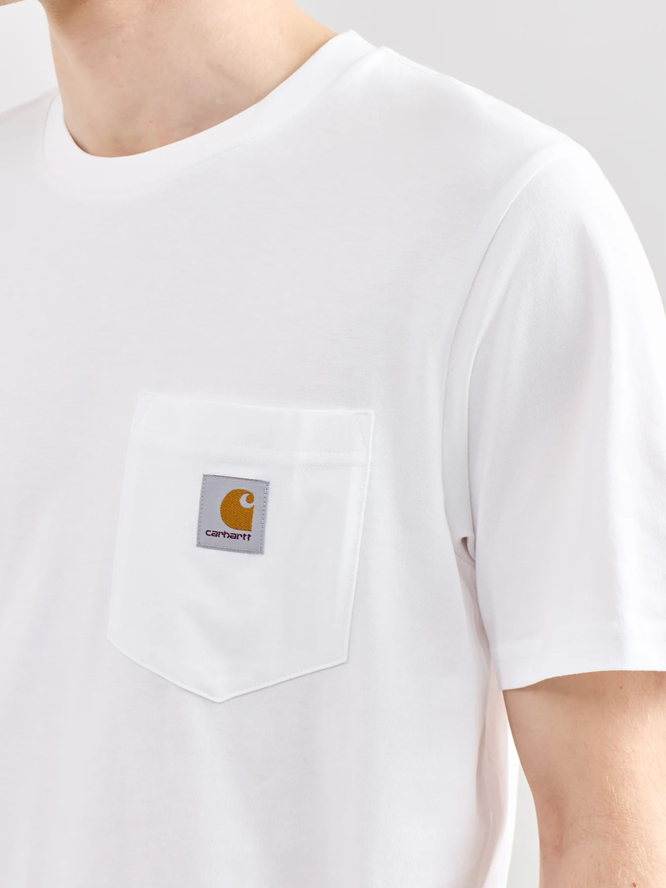 Pocket T-Shirt White - Image 3