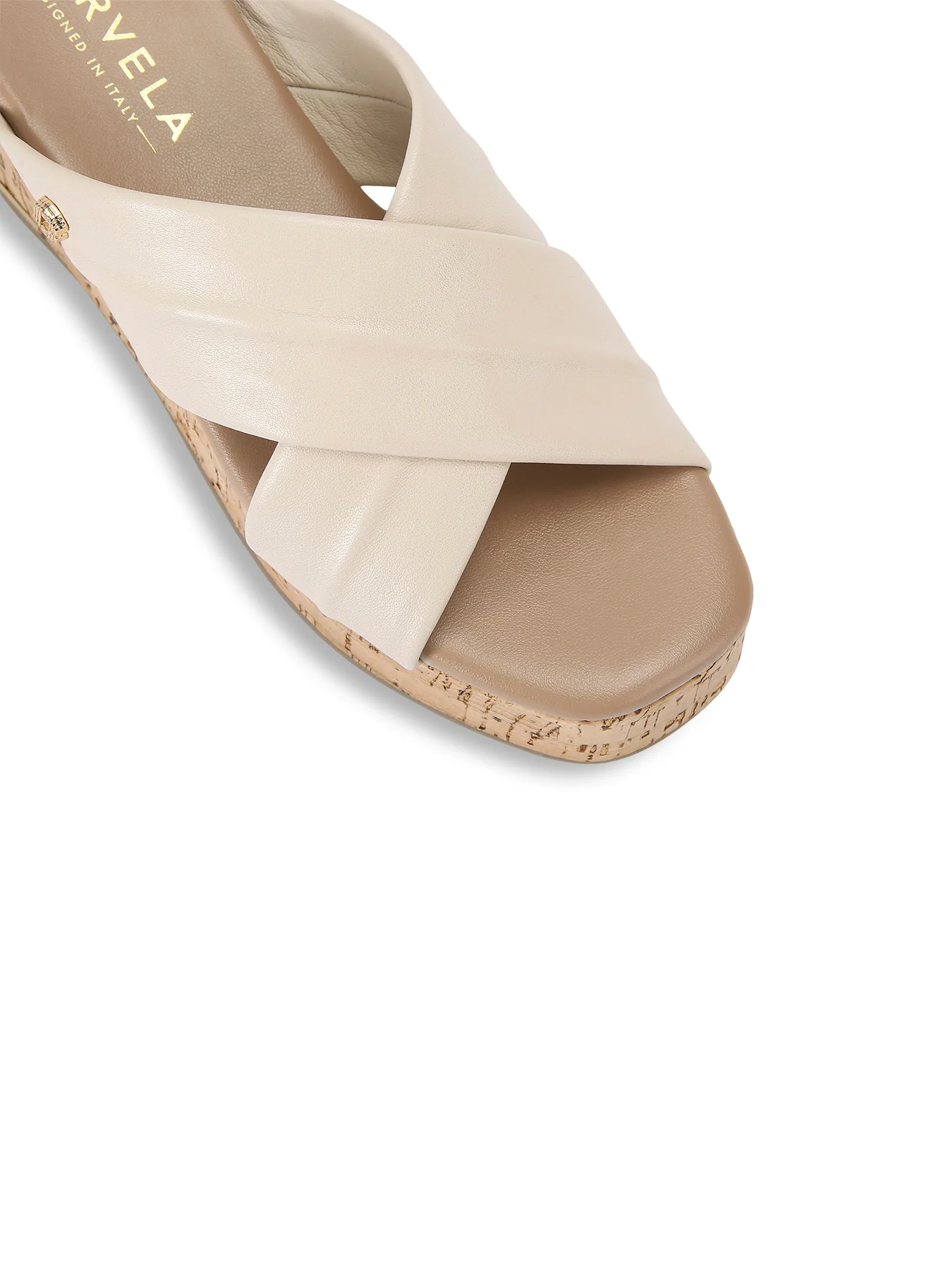 Fresco Bone Leather Cross Wedge - Image 4