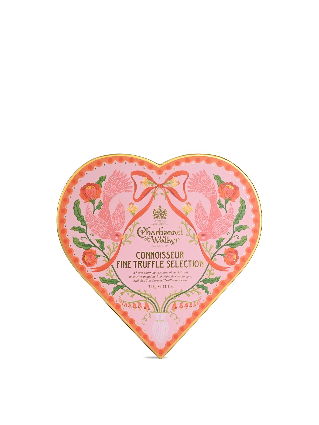 Connoisseur Truffle Selection Heart Box 315g - Image 2