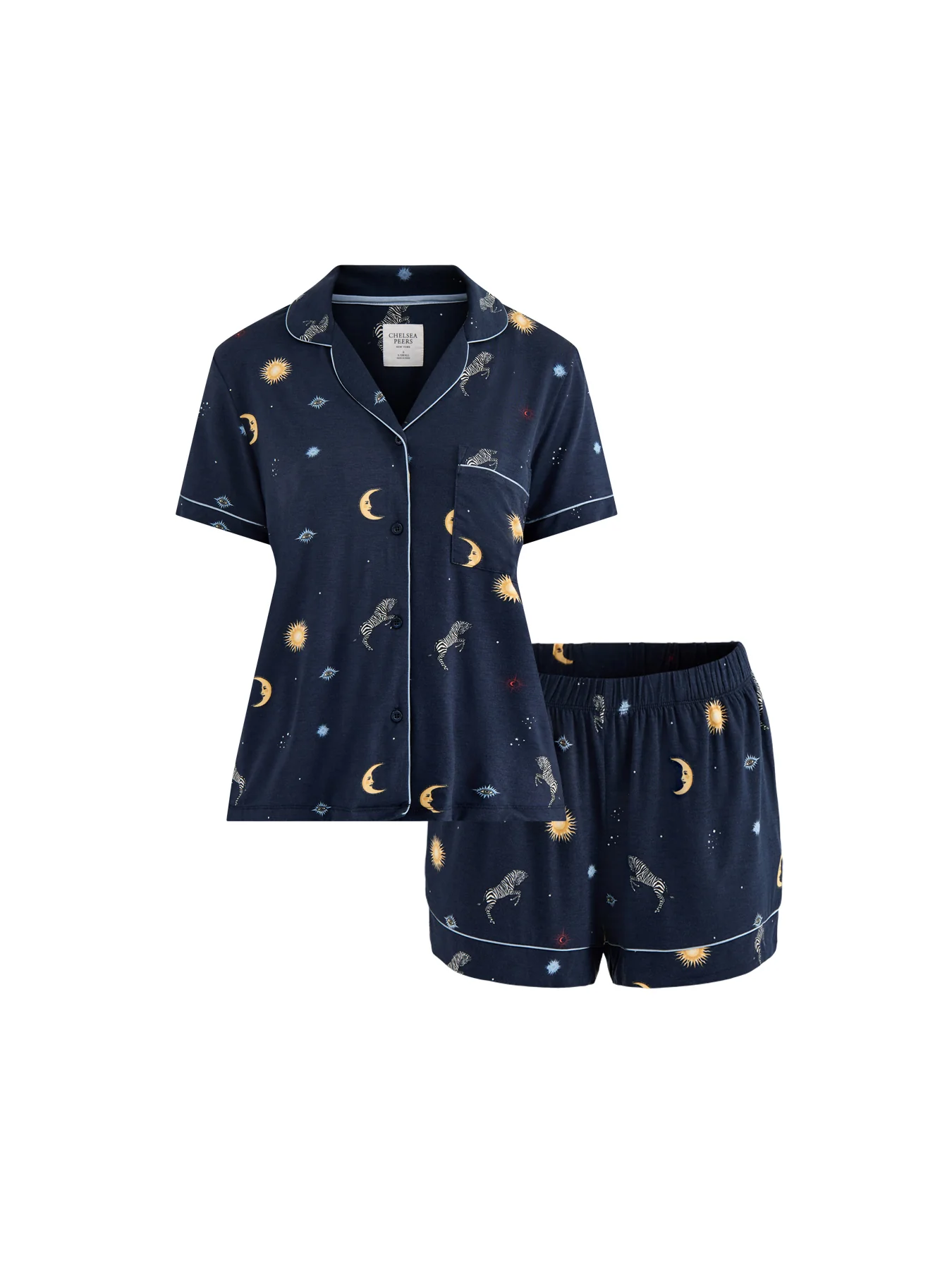 Celestial Zebra Pyjama Set Navy - Image 2