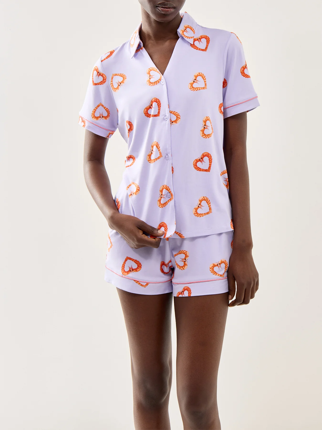 Shrimp Hearts Short PJ Set - Image 2