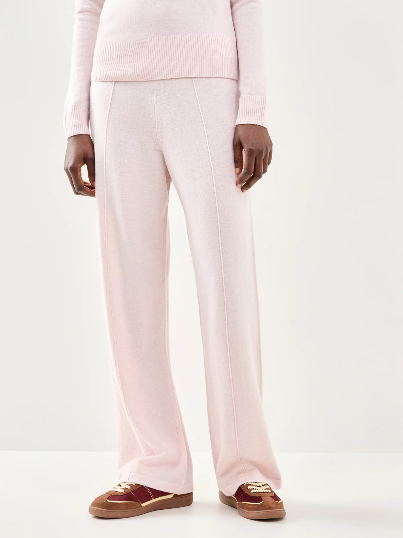 Wide Leg Track Trousers Pink - Image 4