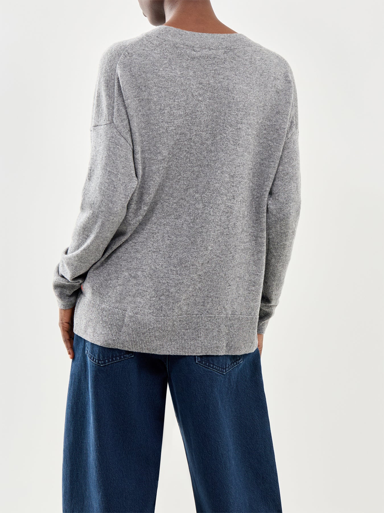 Wide Slouchy Jumper Grey - Image 5