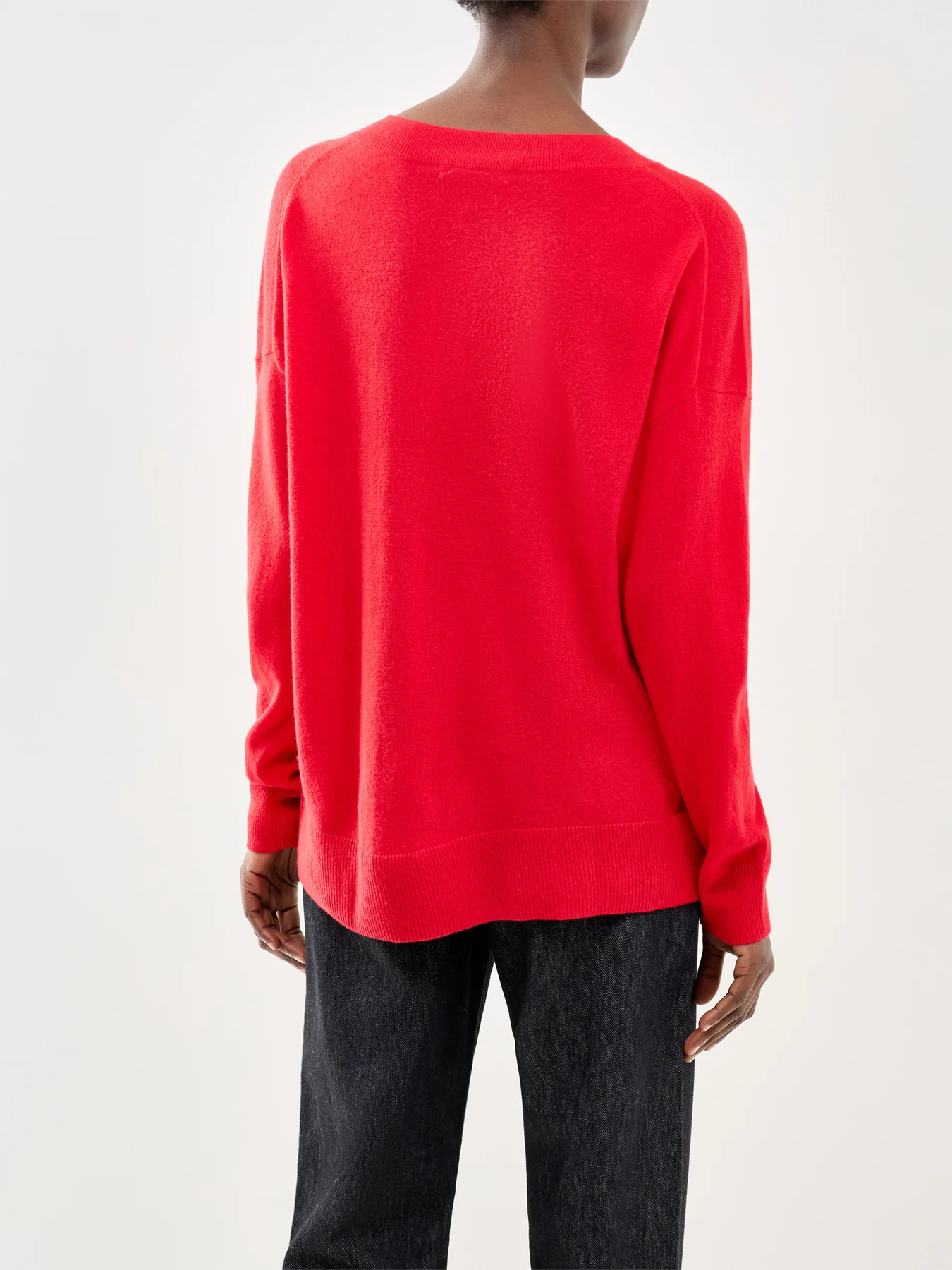 Wide Slouchy Jumper Red - Image 5