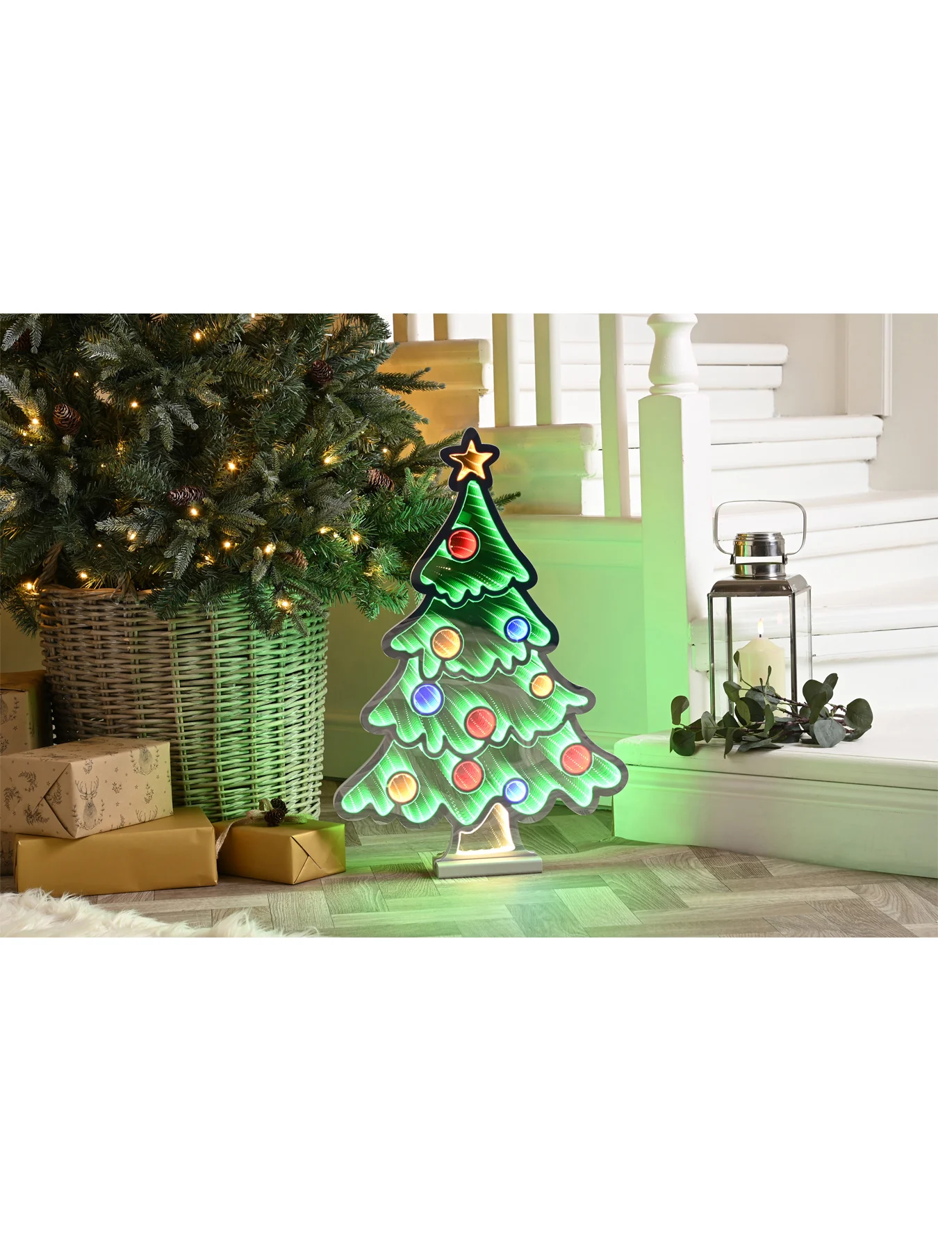 Christmas Tree LED Neon Sign with Base 60cm - Image 2