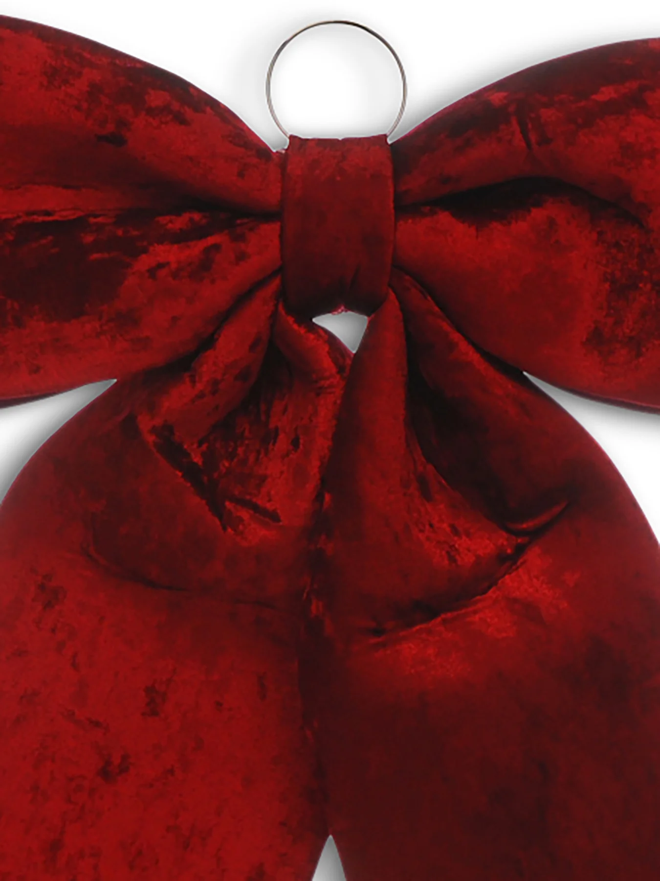 Burgundy Velvet Bow 60cm - Image 3