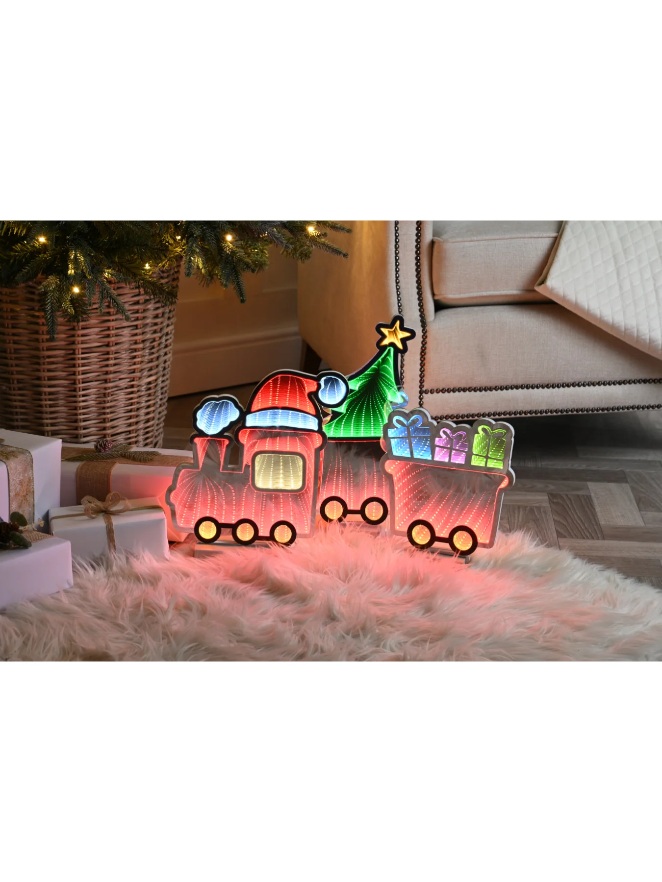 Christmas Train LED Sign with Stand 70cm - Image 2