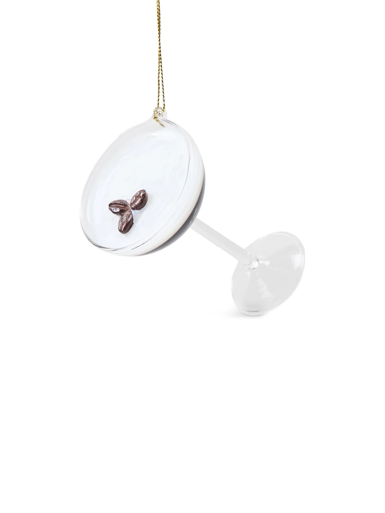 Espresso Martini Glass Christmas Tree Hanging Decoration