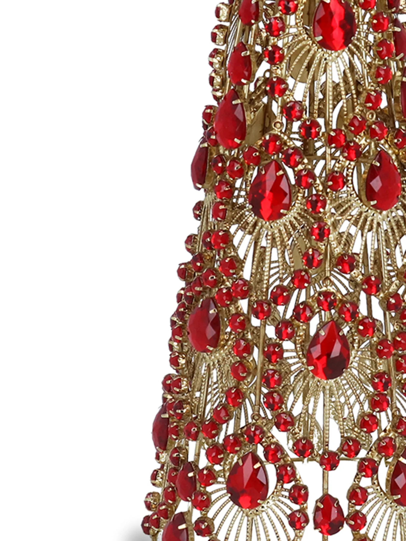 Red Jewel Wire Tree Ornament - Image 3