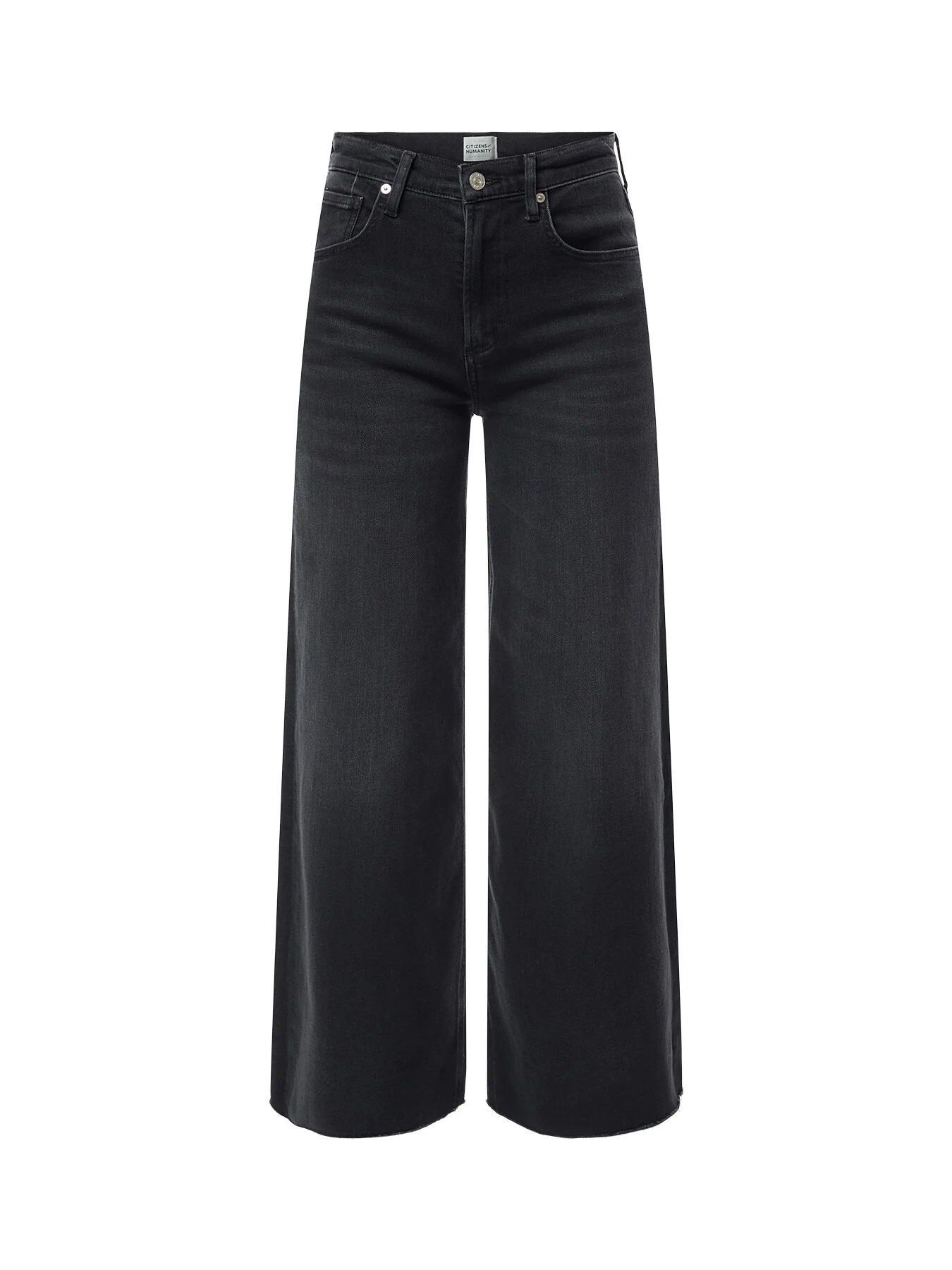 Lyra Wide Leg Crop Jeans Black - Image 6