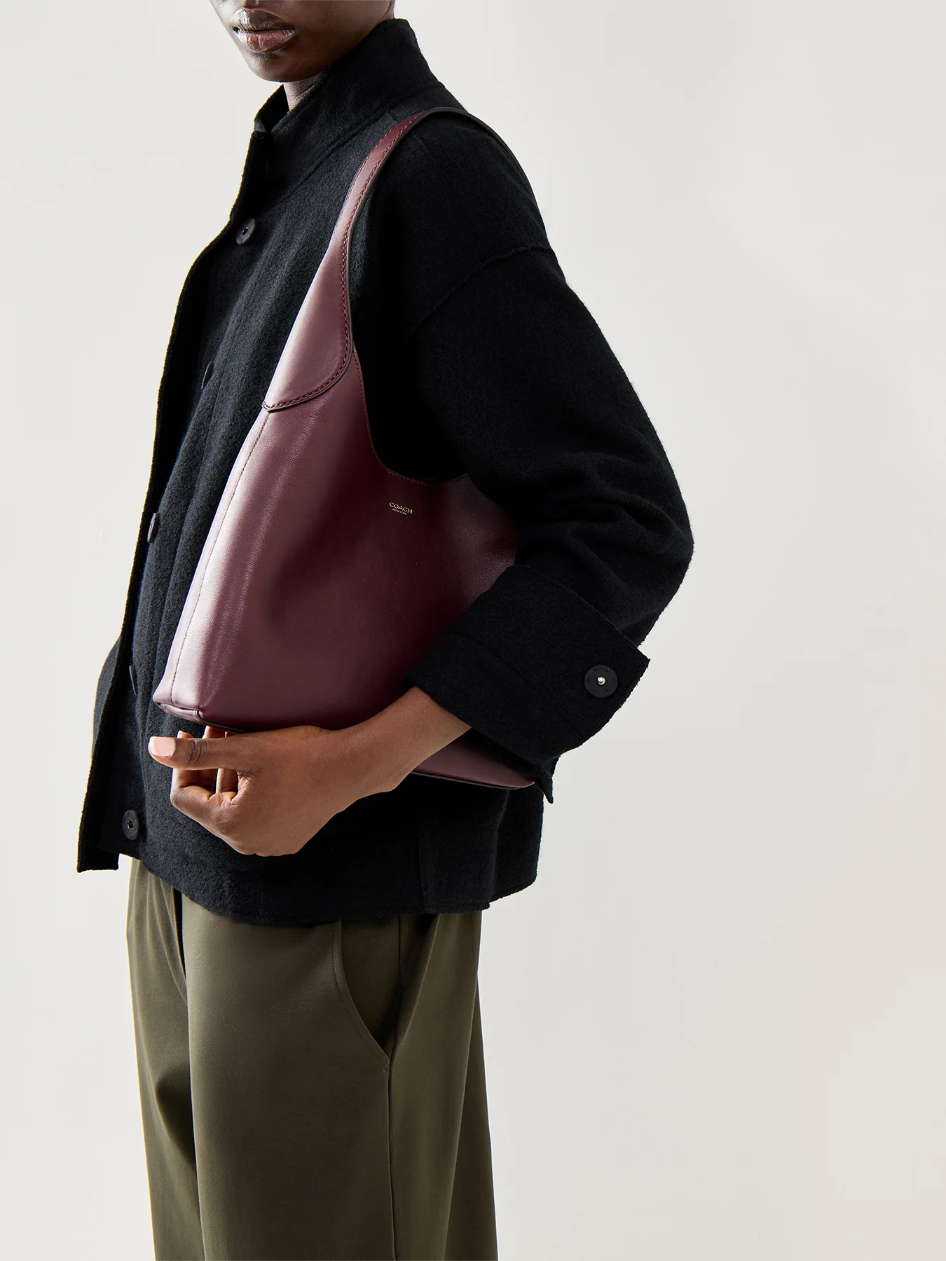 Brooklyn Shoulder Bag 28 Merlot - Image 2