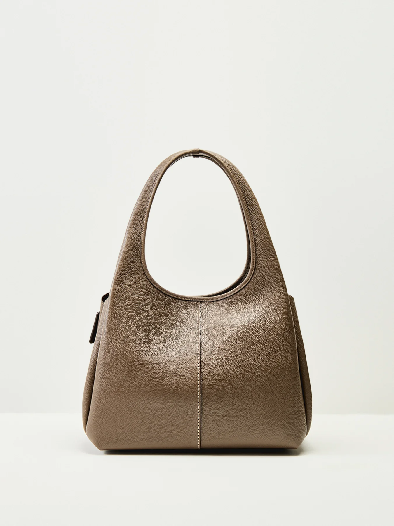 Lana Shoulder Leather Bag Dark Stone - Image 3