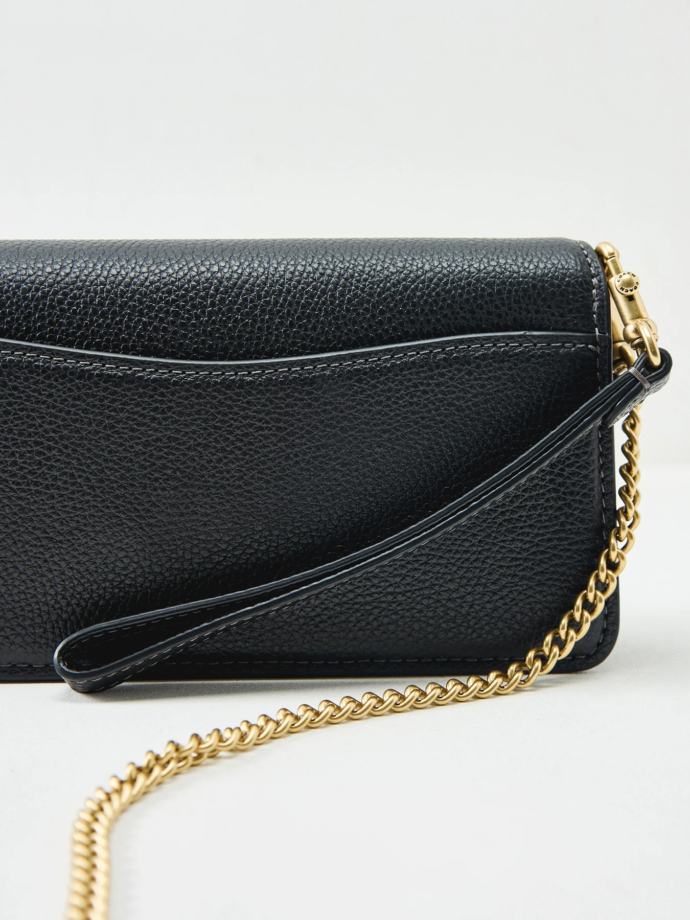 Leather Tabby Shoulder Bag 19 Black - Image 5