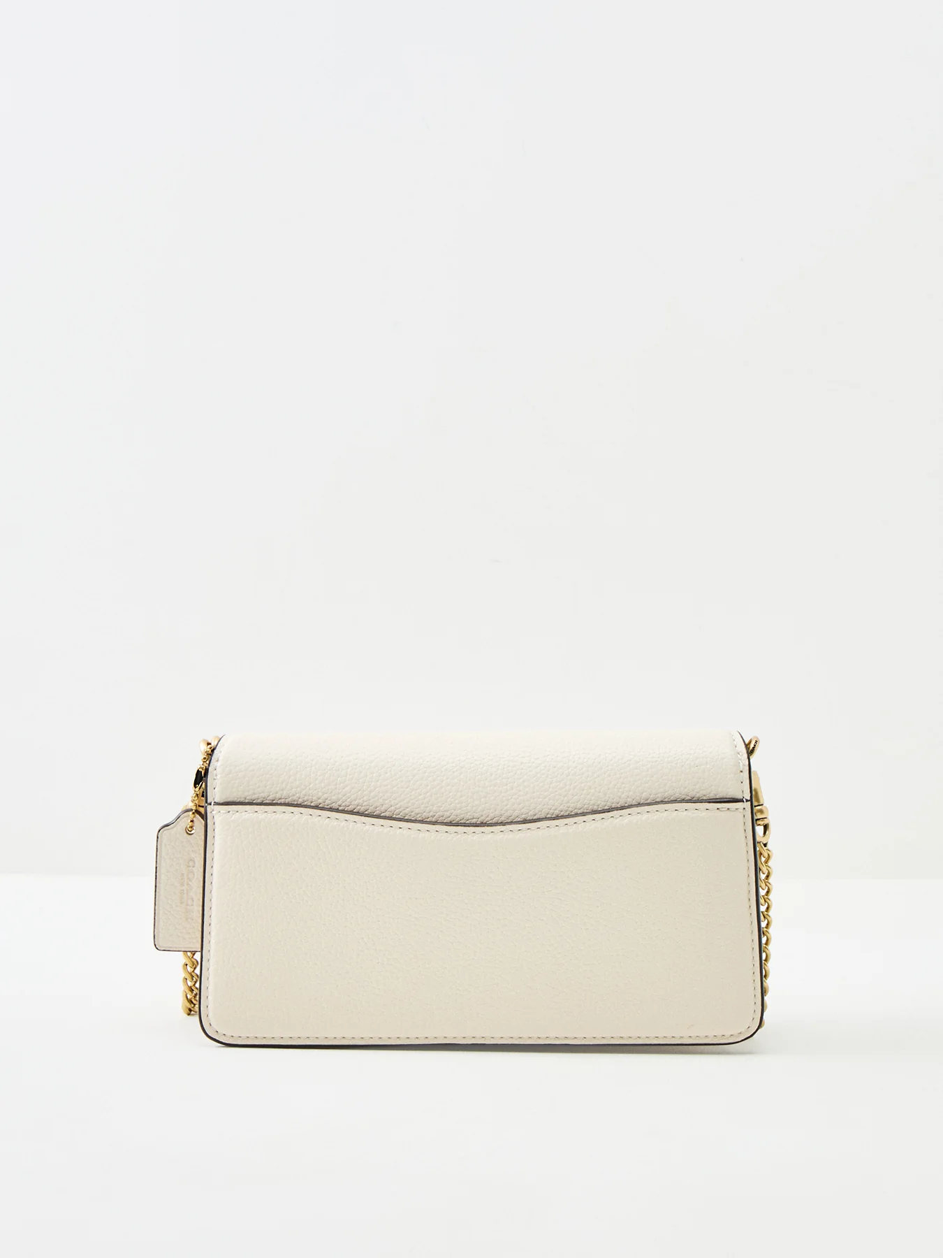 Leather Tabby Shoulder Bag 19 White - Image 3