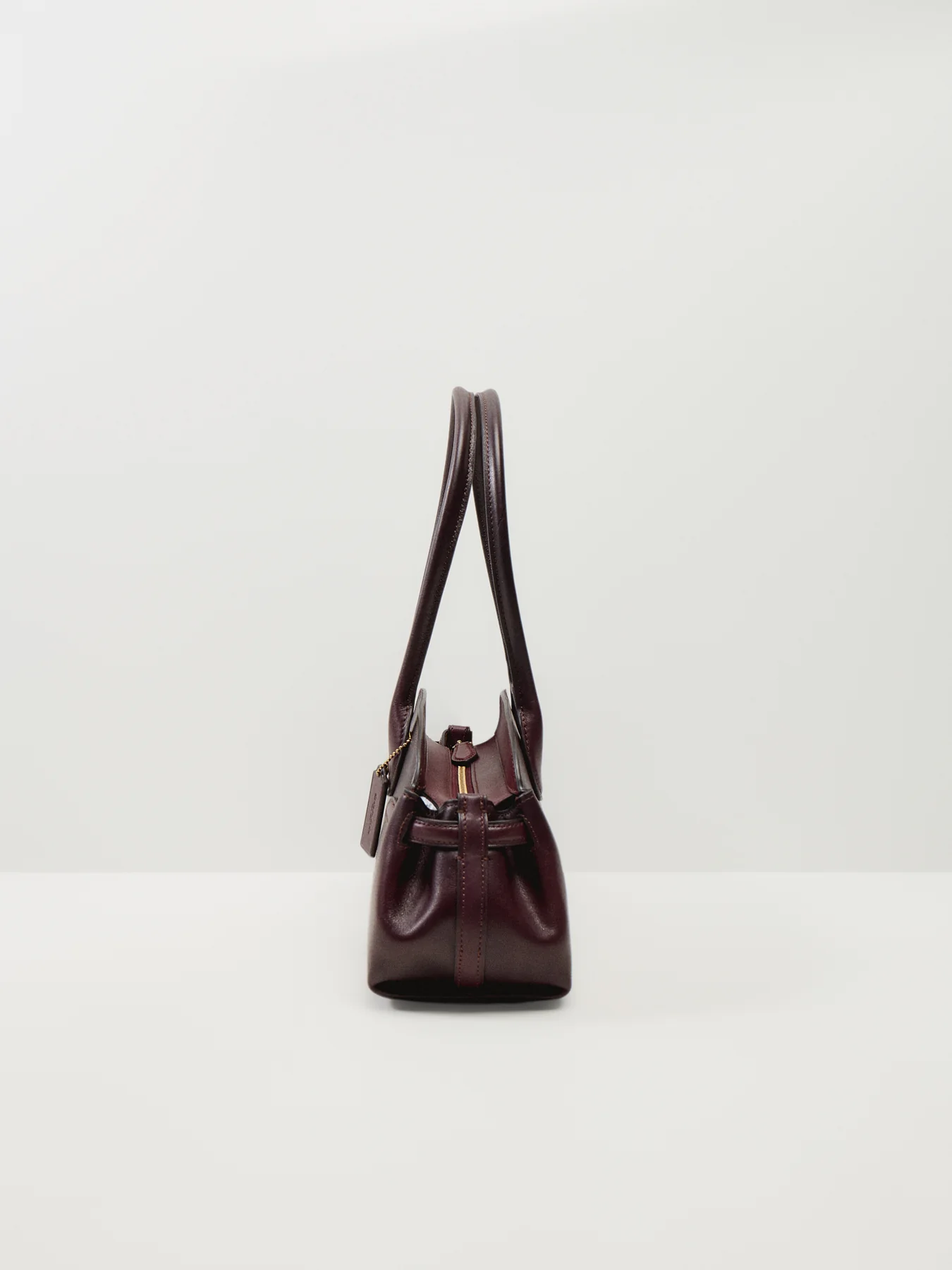 Natural Grain Leather Empire Carryall 34 Merlot - Image 4