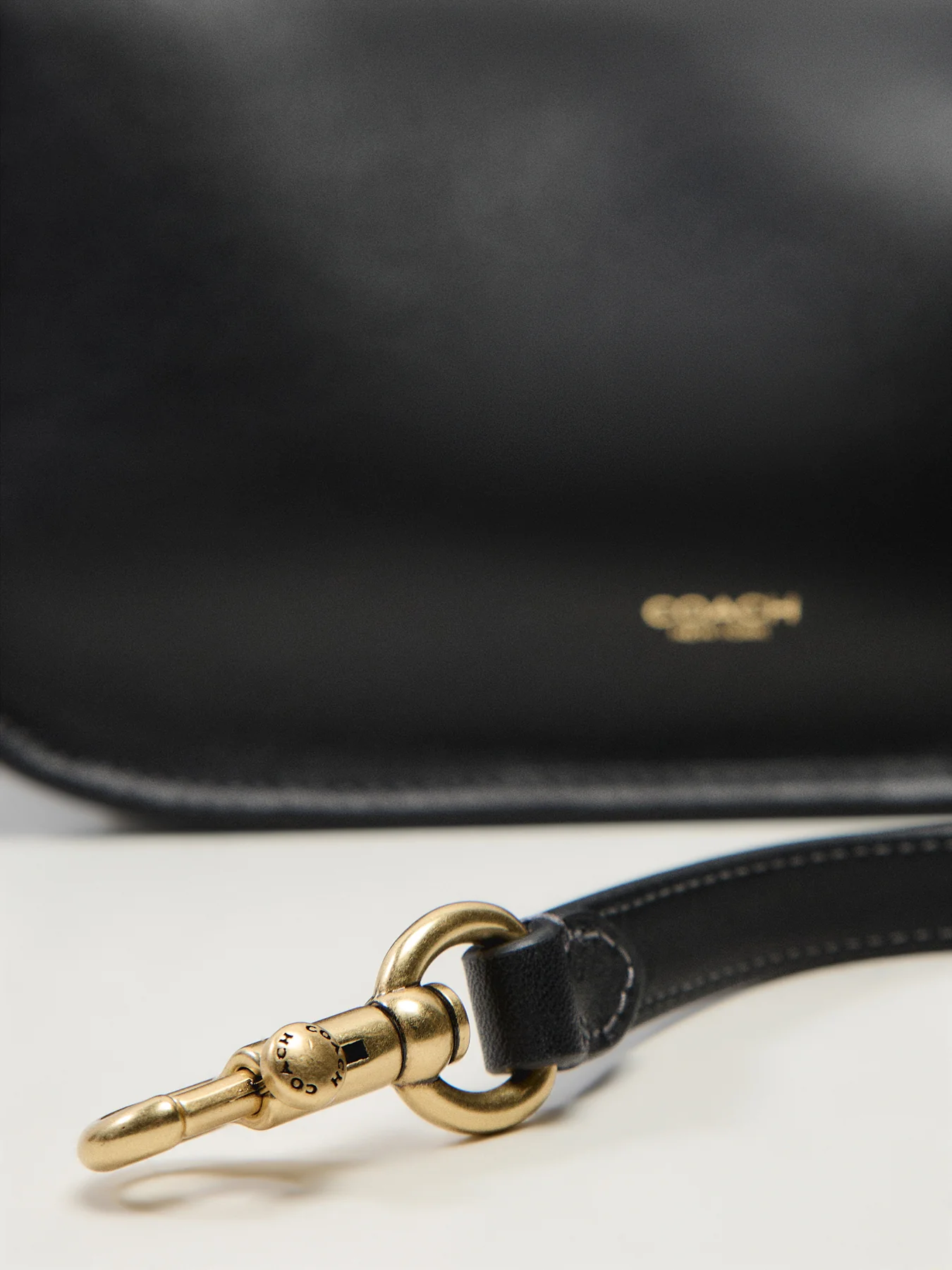 Natural Grain Leather Waverly Bag Black - Image 5