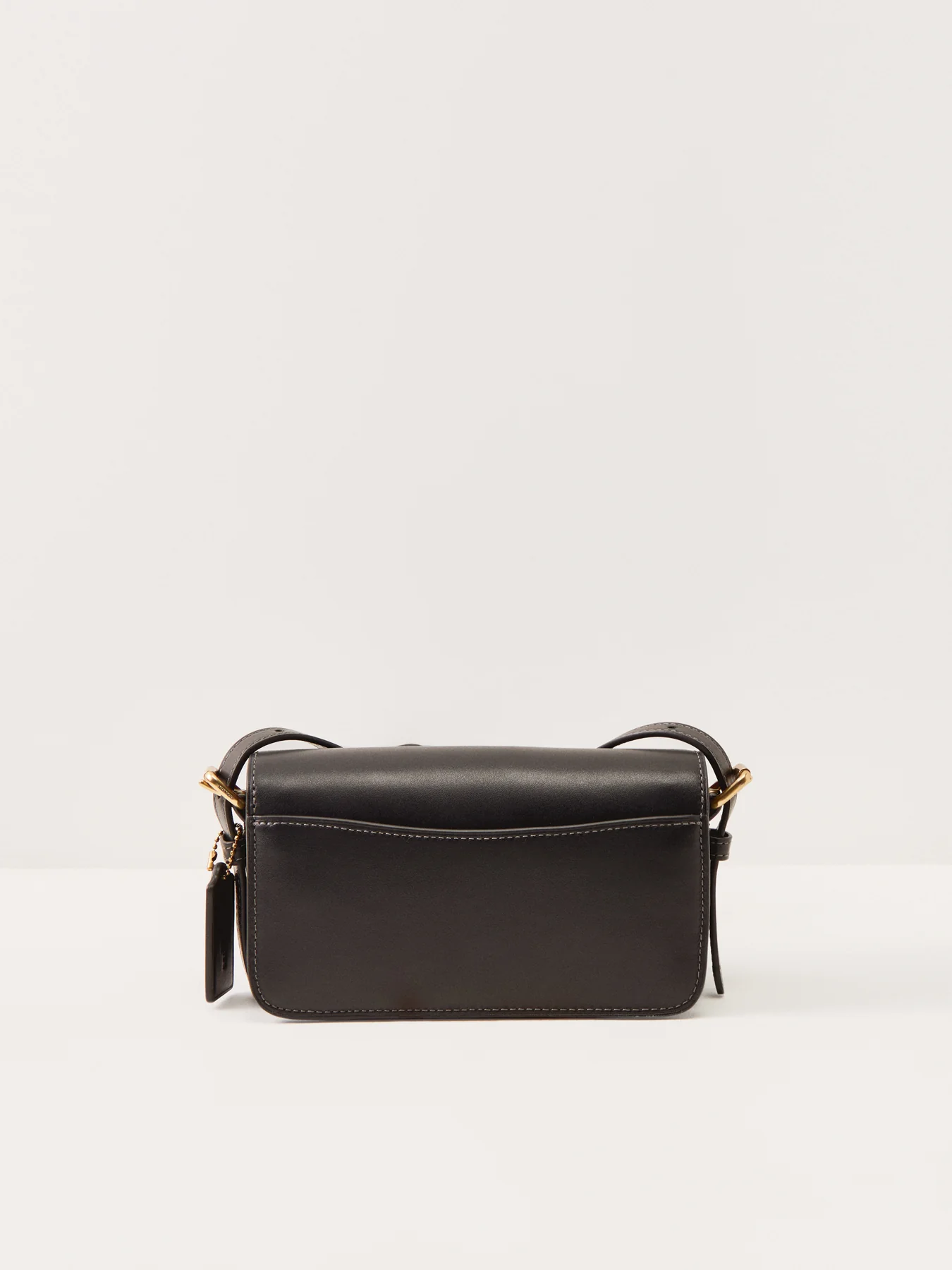 Refined Calf Leather Zoe Shoulder Bag Black - Image 3