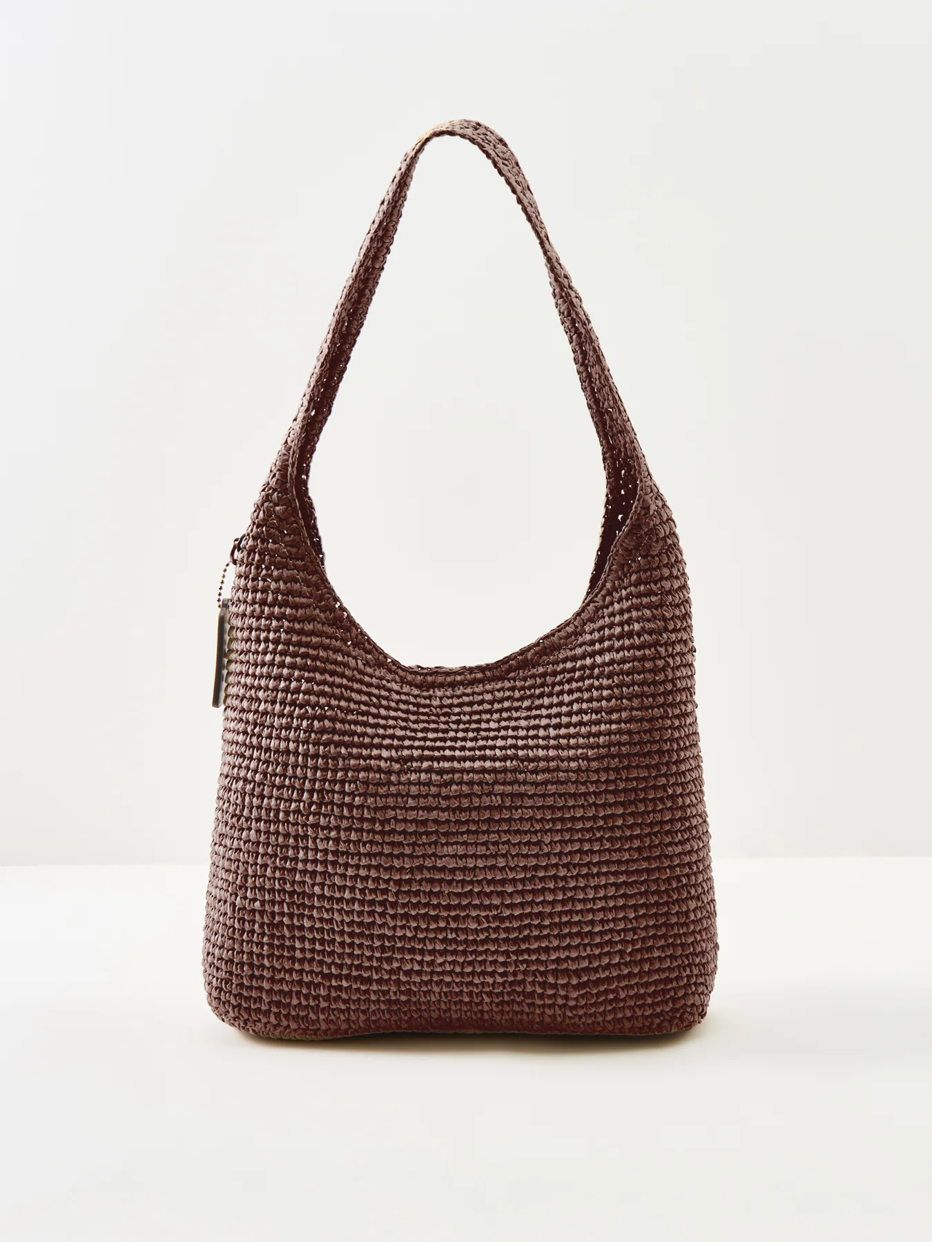 Brooklyn Straw Shoulder Bag 28 Brown - Image 3