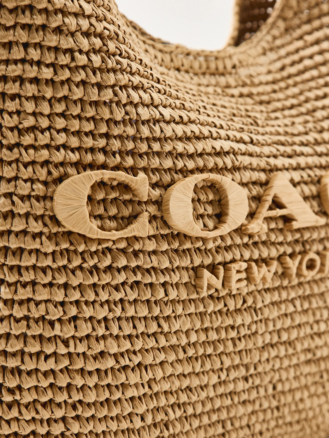 Brooklyn Straw Shoulder Bag 28 Tan - Image 5