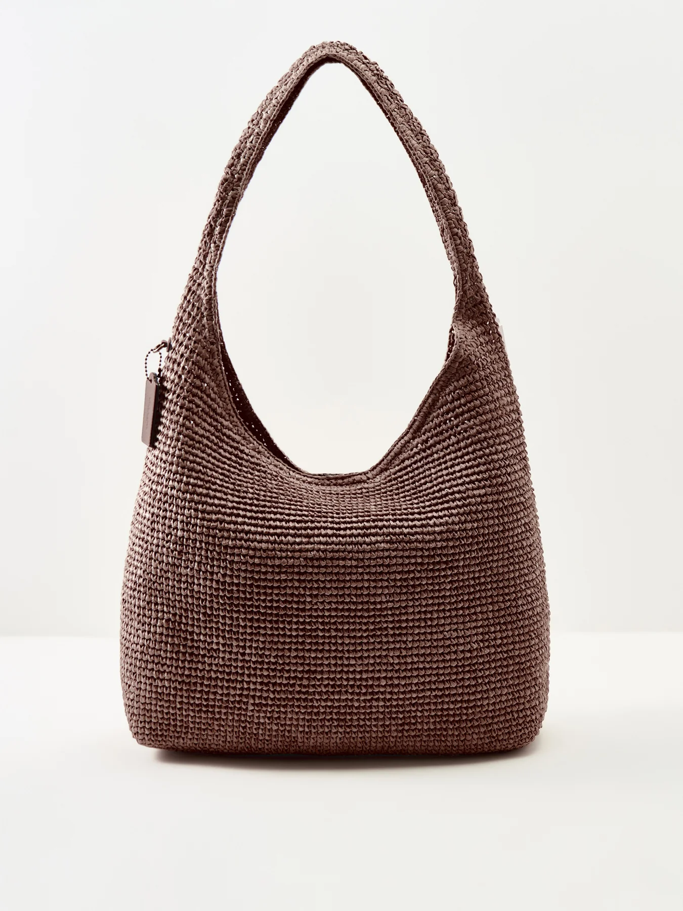 Brooklyn Straw Shoulder Bag Brown - Image 3