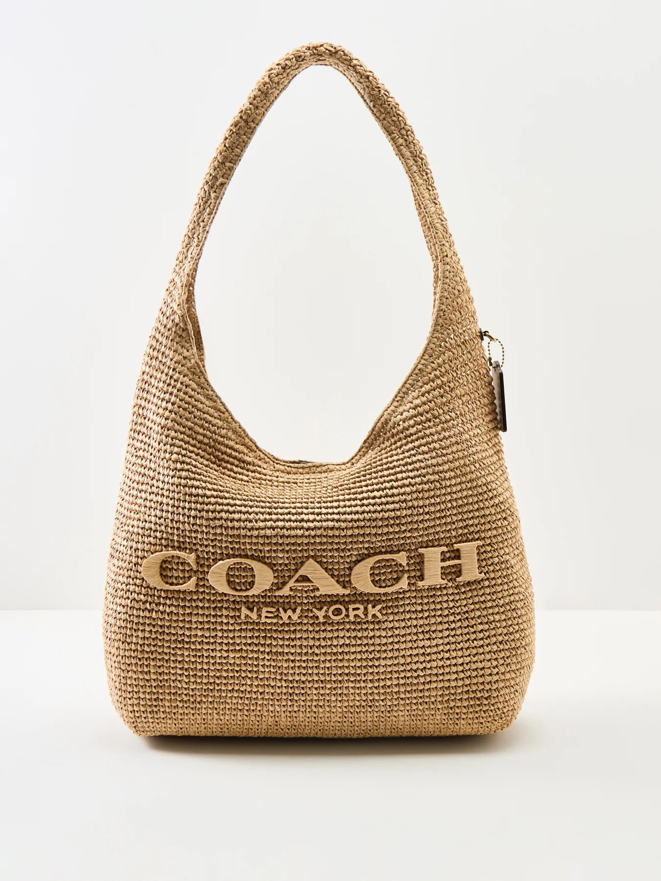 Brooklyn Straw Shoulder Bag Tan - Image 6