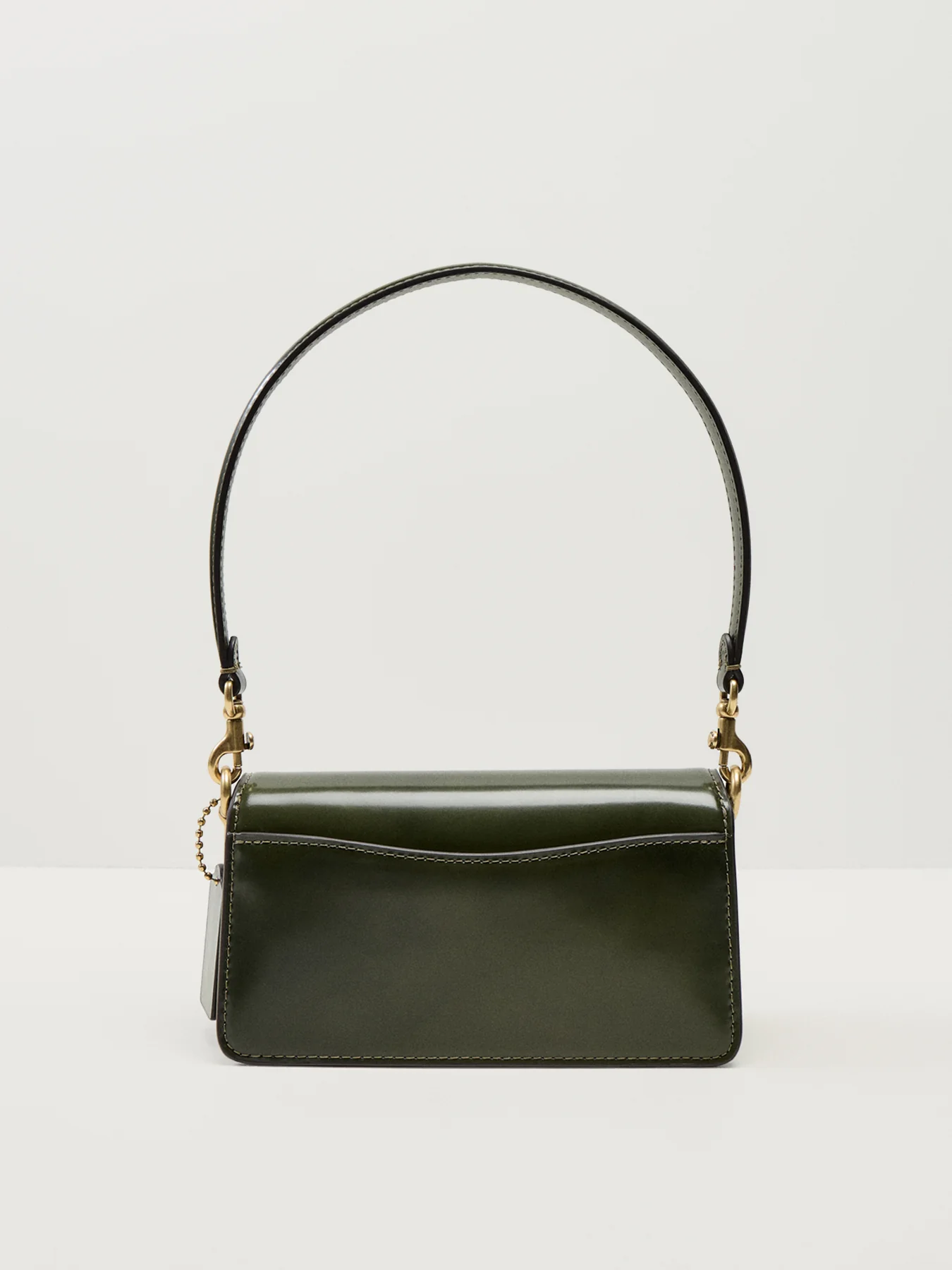 Spazzolato Leather Tabby Shoulder Bag 20 Olive - Image 3
