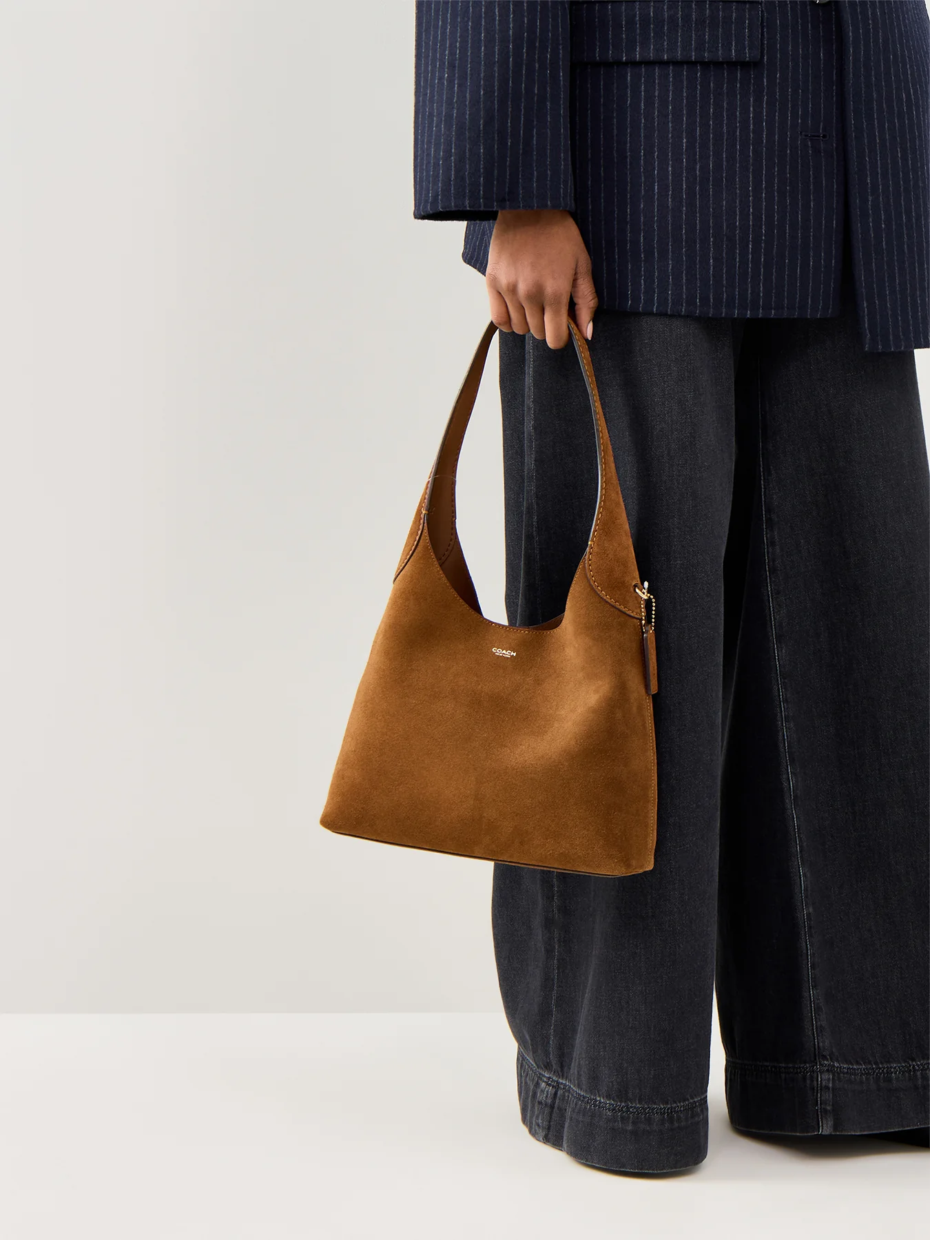 Suede Brooklyn Bag Warm Brown - Image 2