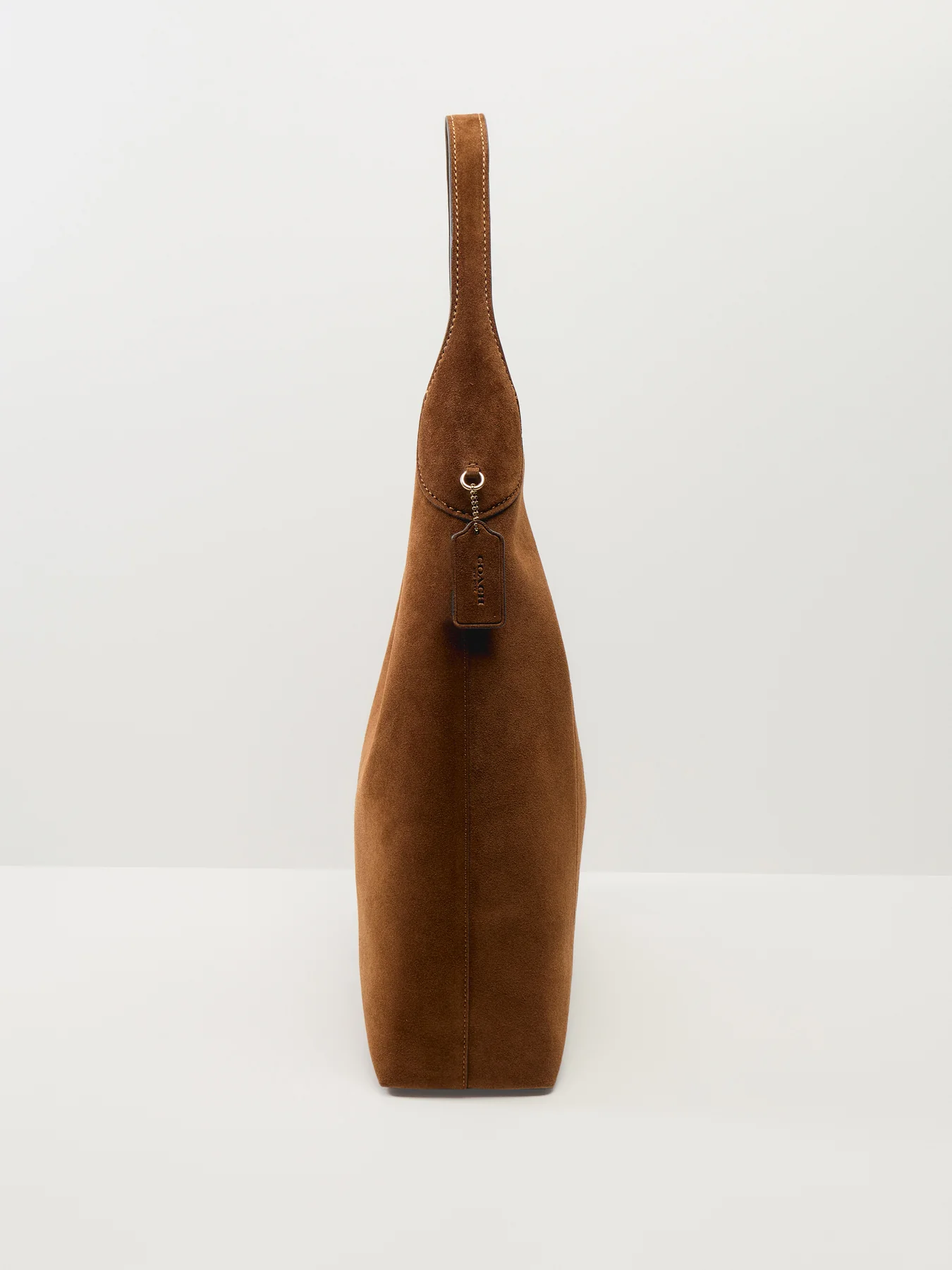 Suede Brooklyn Bag Warm Brown - Image 4