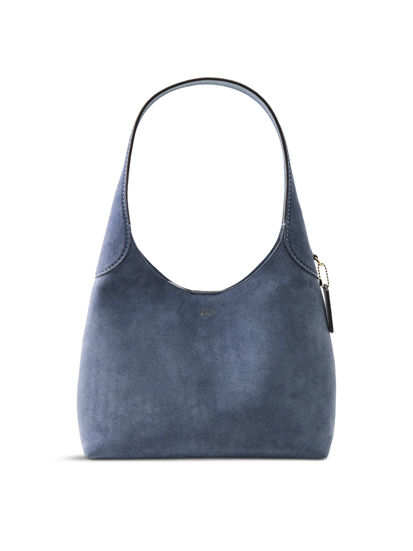 Suede Brooklyn Shoulder Bag 28 Blue