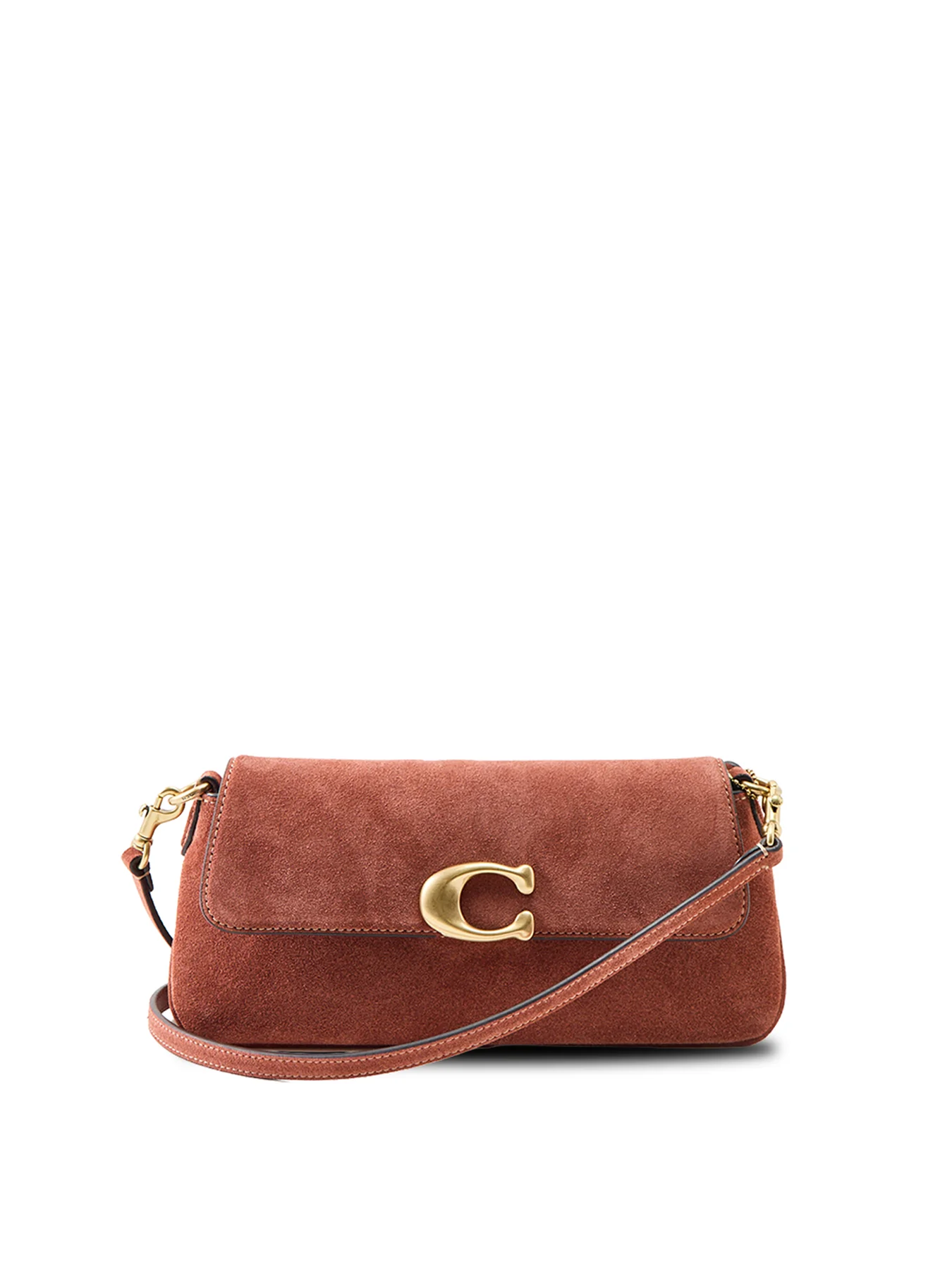 Suede Jet Shoulder Bag Tan