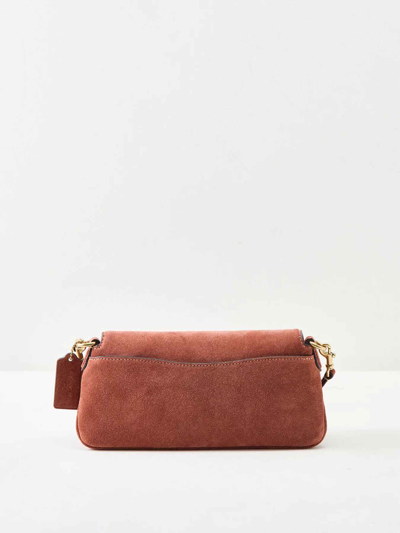 Suede Jet Shoulder Bag Tan - Image 3
