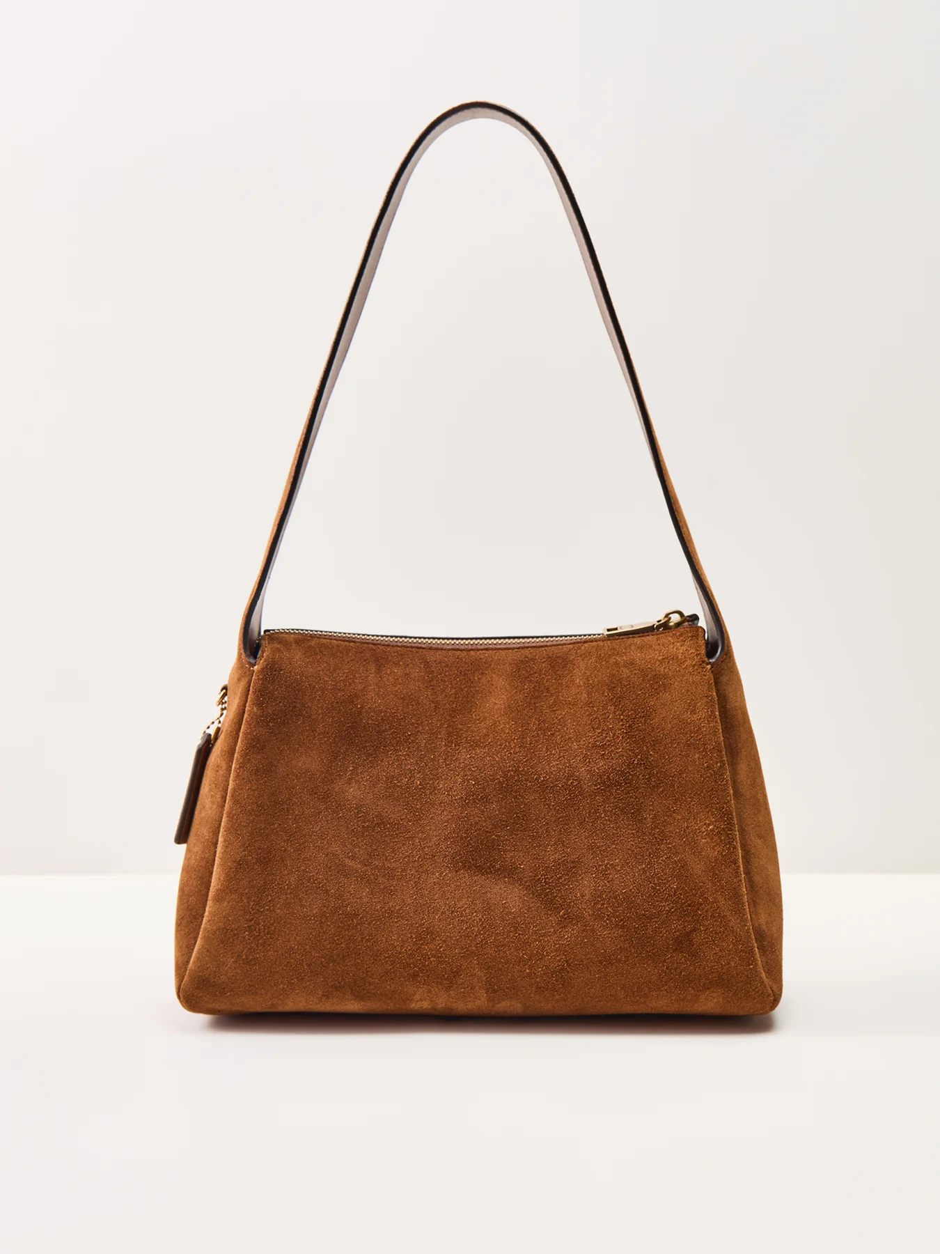 Suede Lola Shoulder Bag Tan - Image 3