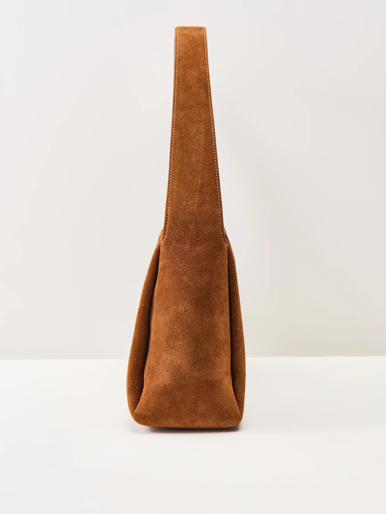 Suede Lola Shoulder Bag Tan - Image 4
