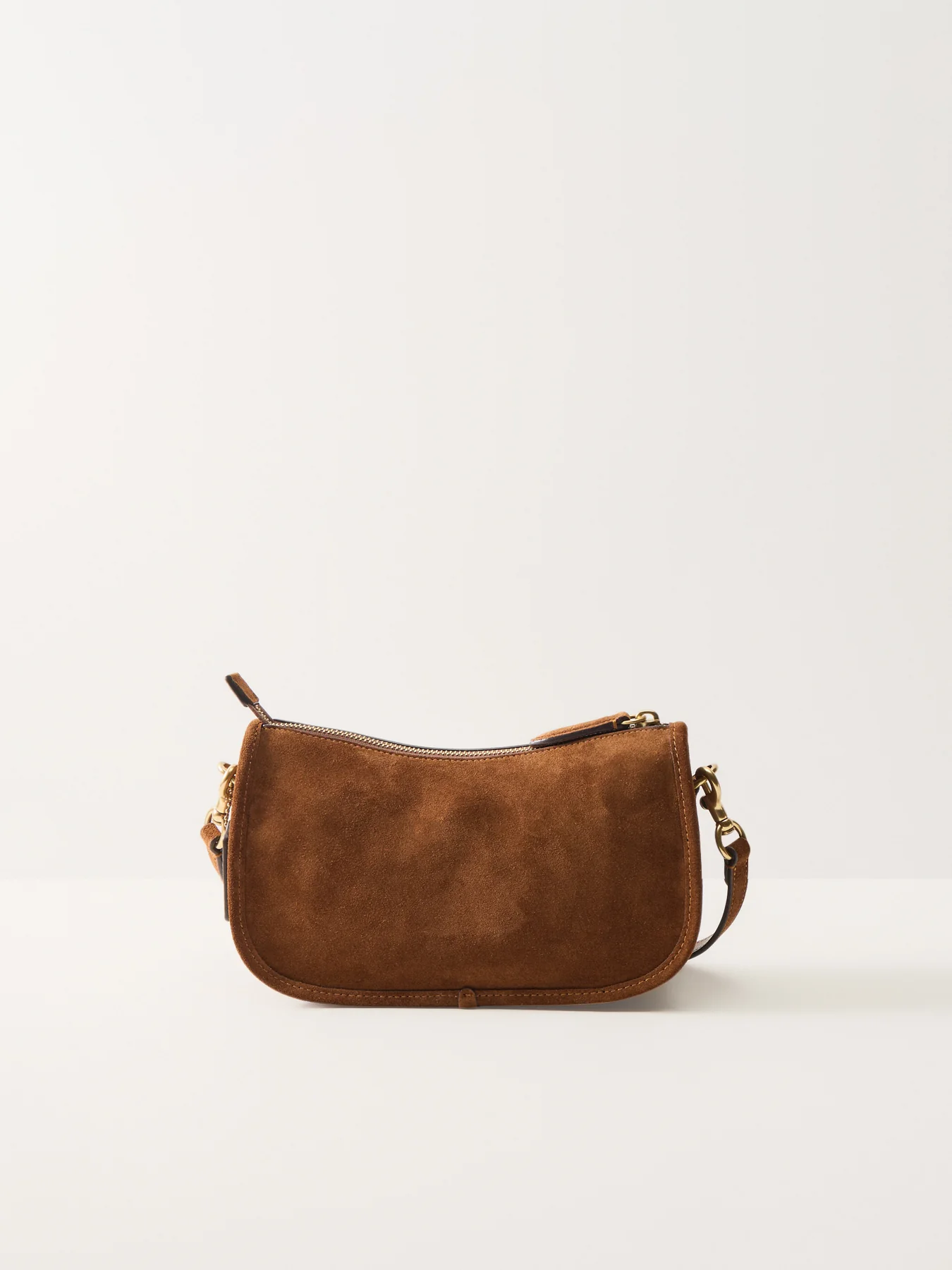 Waverly Suede Shoulder Bag Brown - Image 3