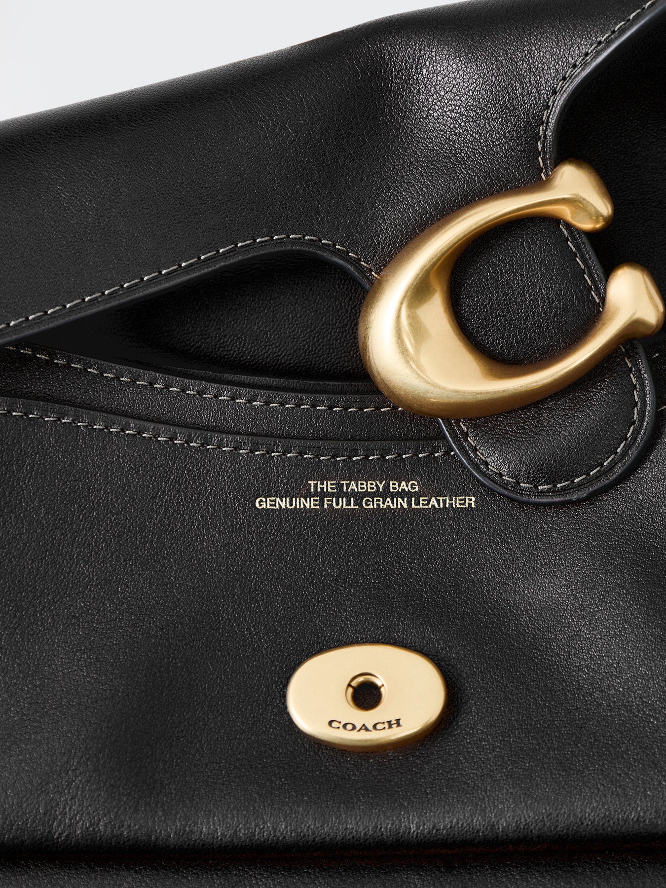 Tabby Soft Grain Leather Shoulder Bag 26 Black - Image 5