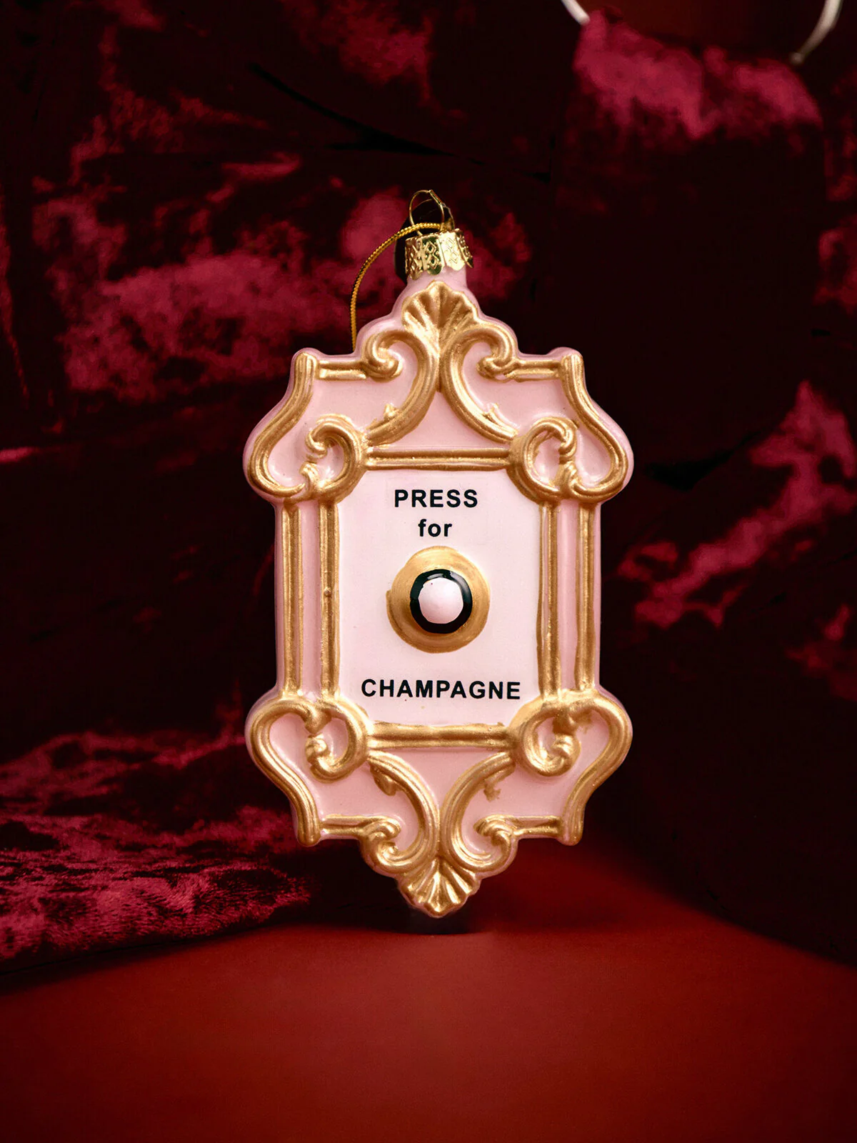 Press for Champagne Christmas Tree Hanging Decoration - Image 2