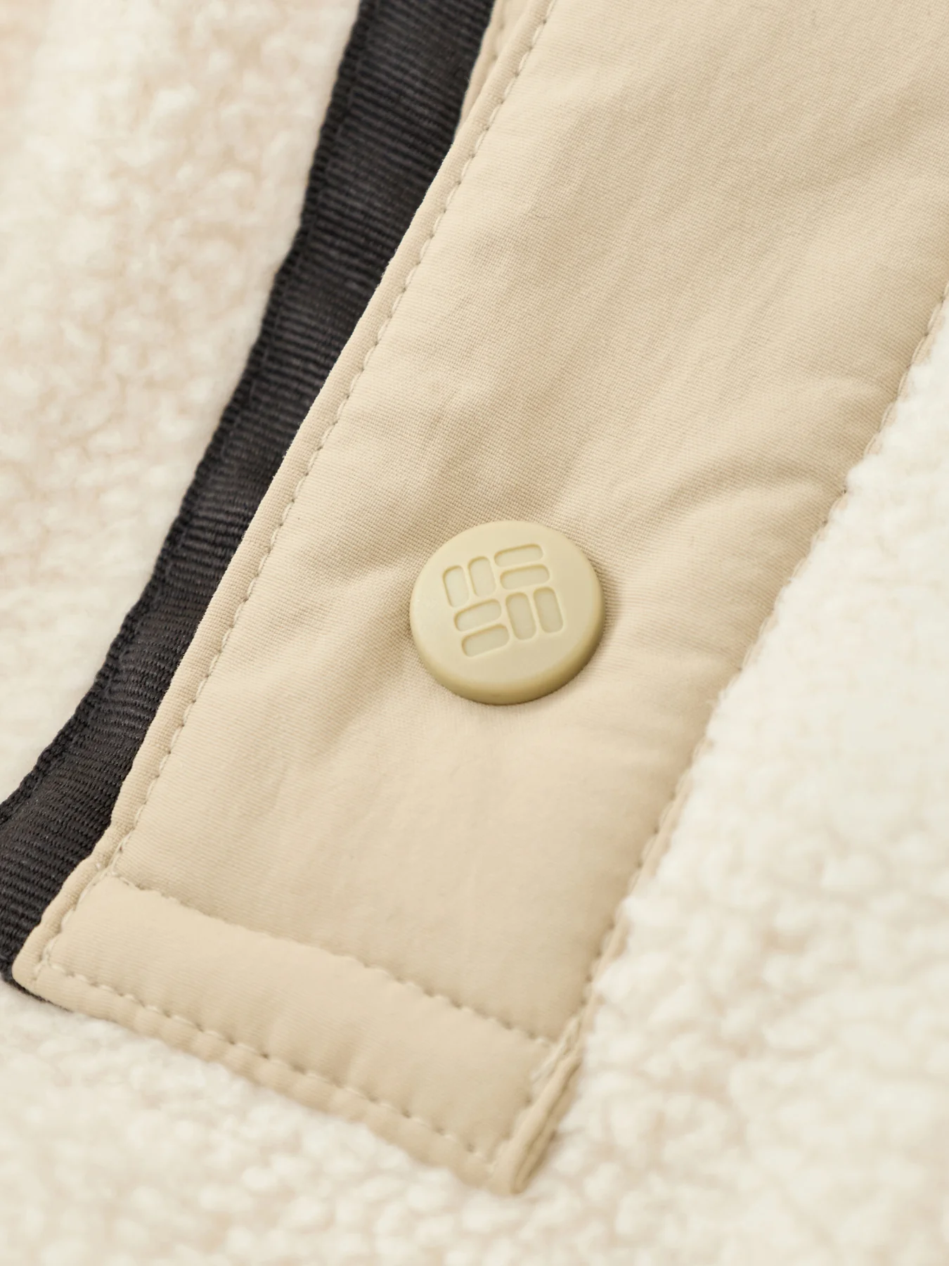 Helvetia II Half Snap Fleece Cream - Image 3