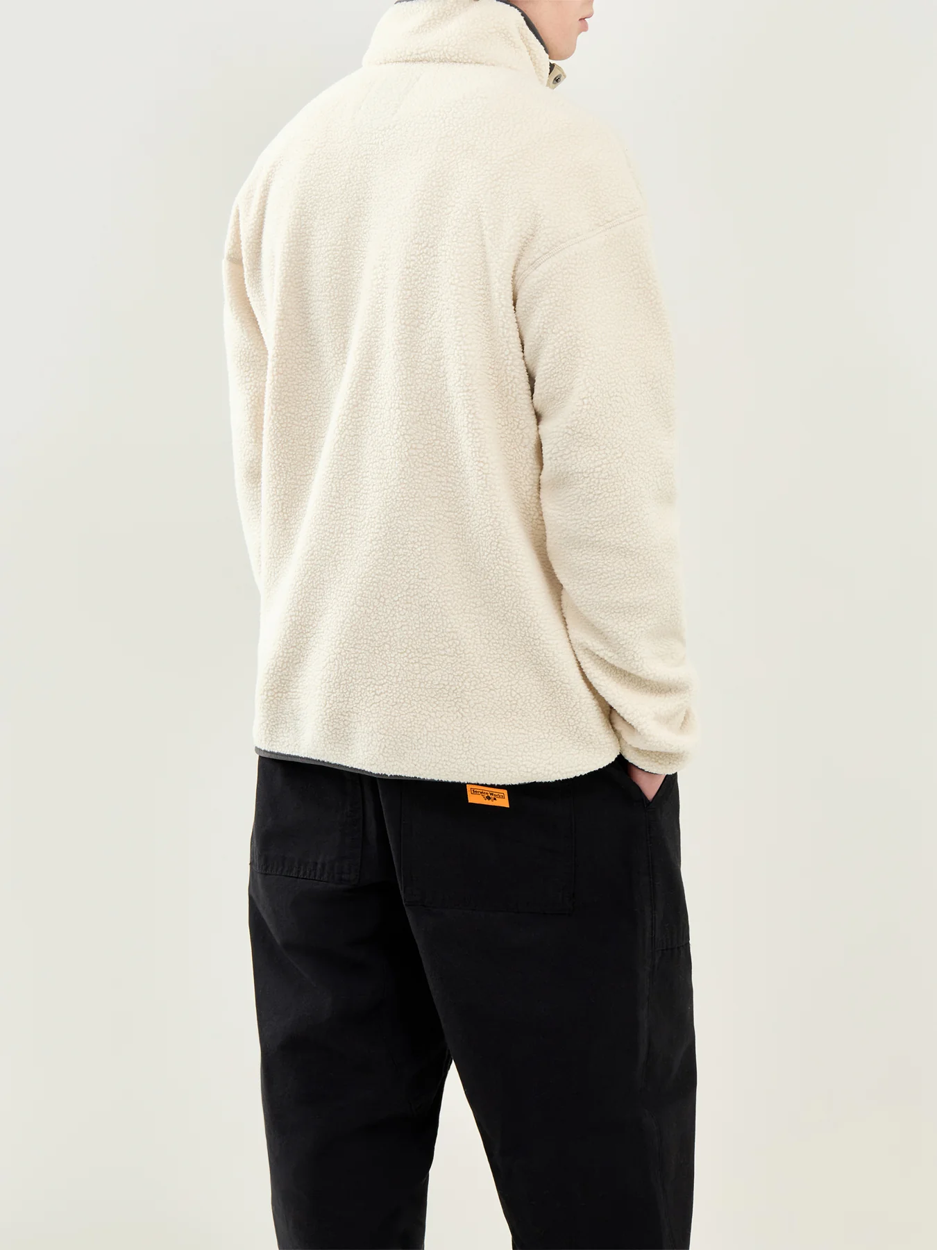 Helvetia II Half Snap Fleece Cream - Image 5